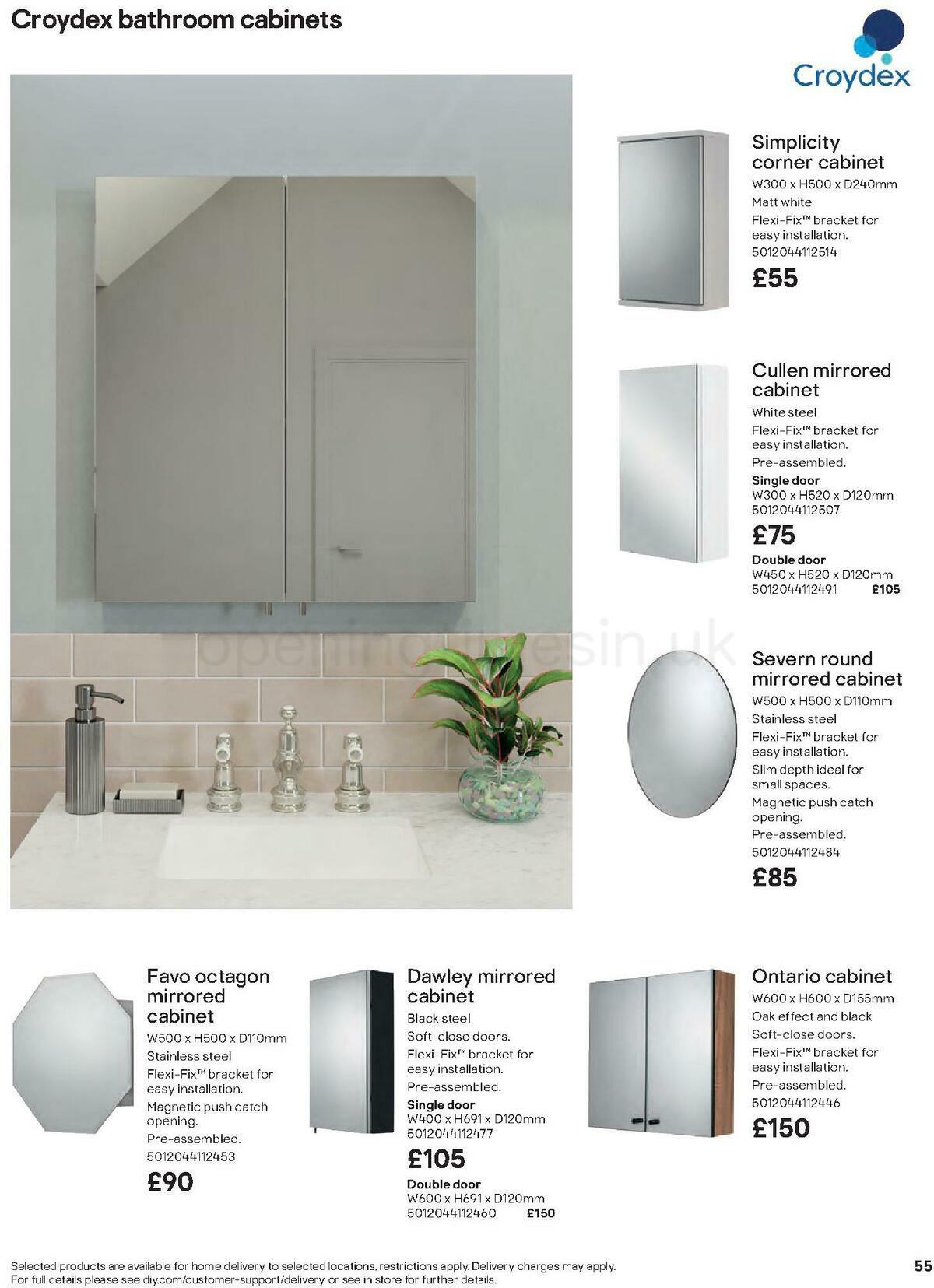 B&Q Bathrooms Offers from 27 June