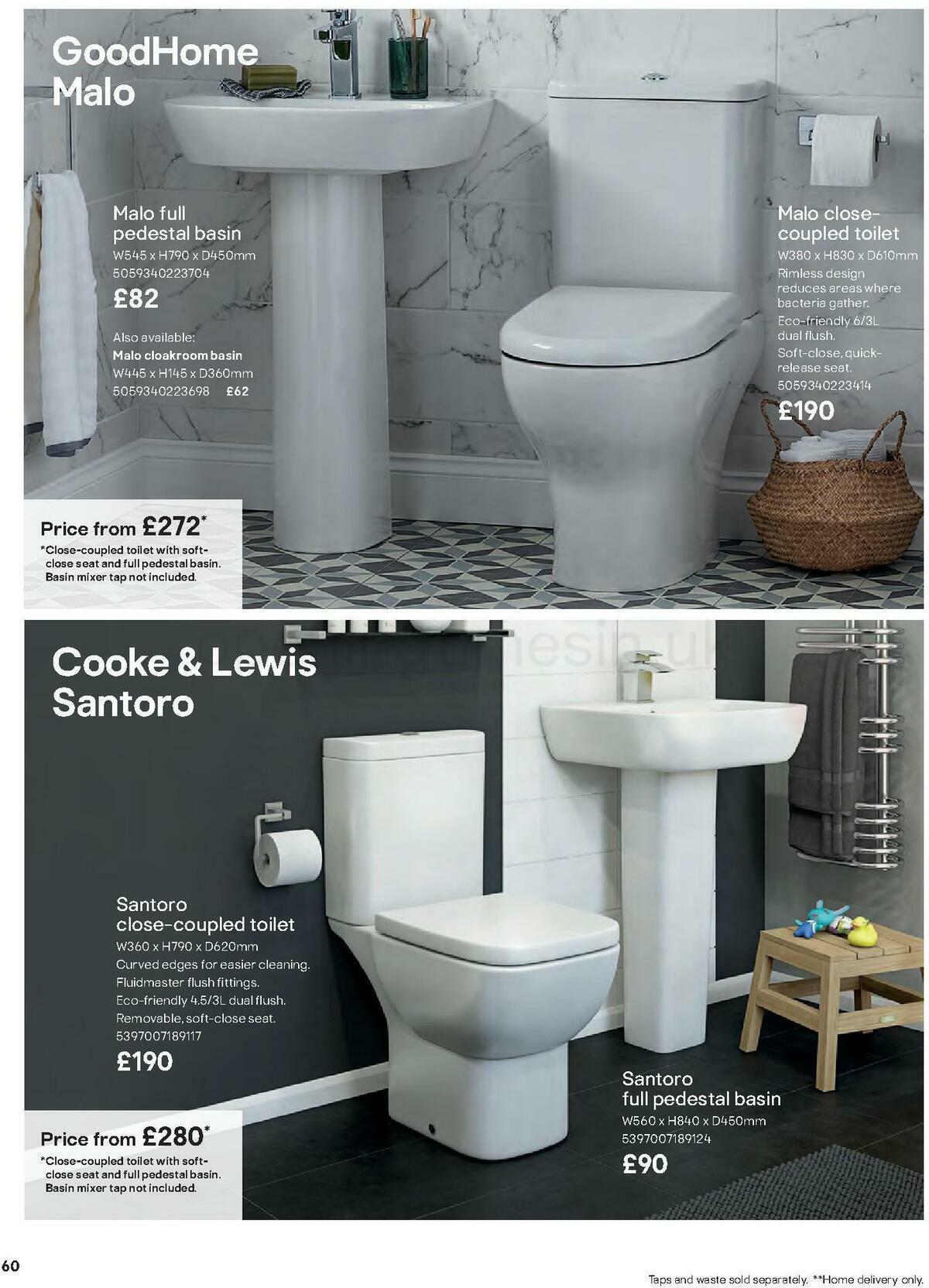 B&Q Bathrooms Offers from 27 June