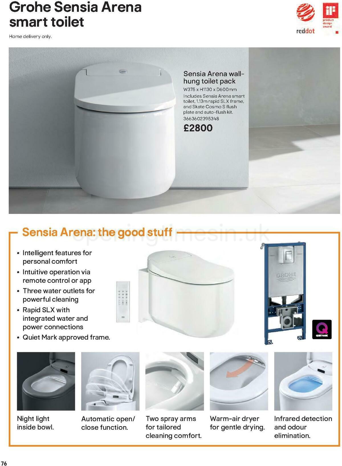 B&Q Bathrooms Offers from 27 June