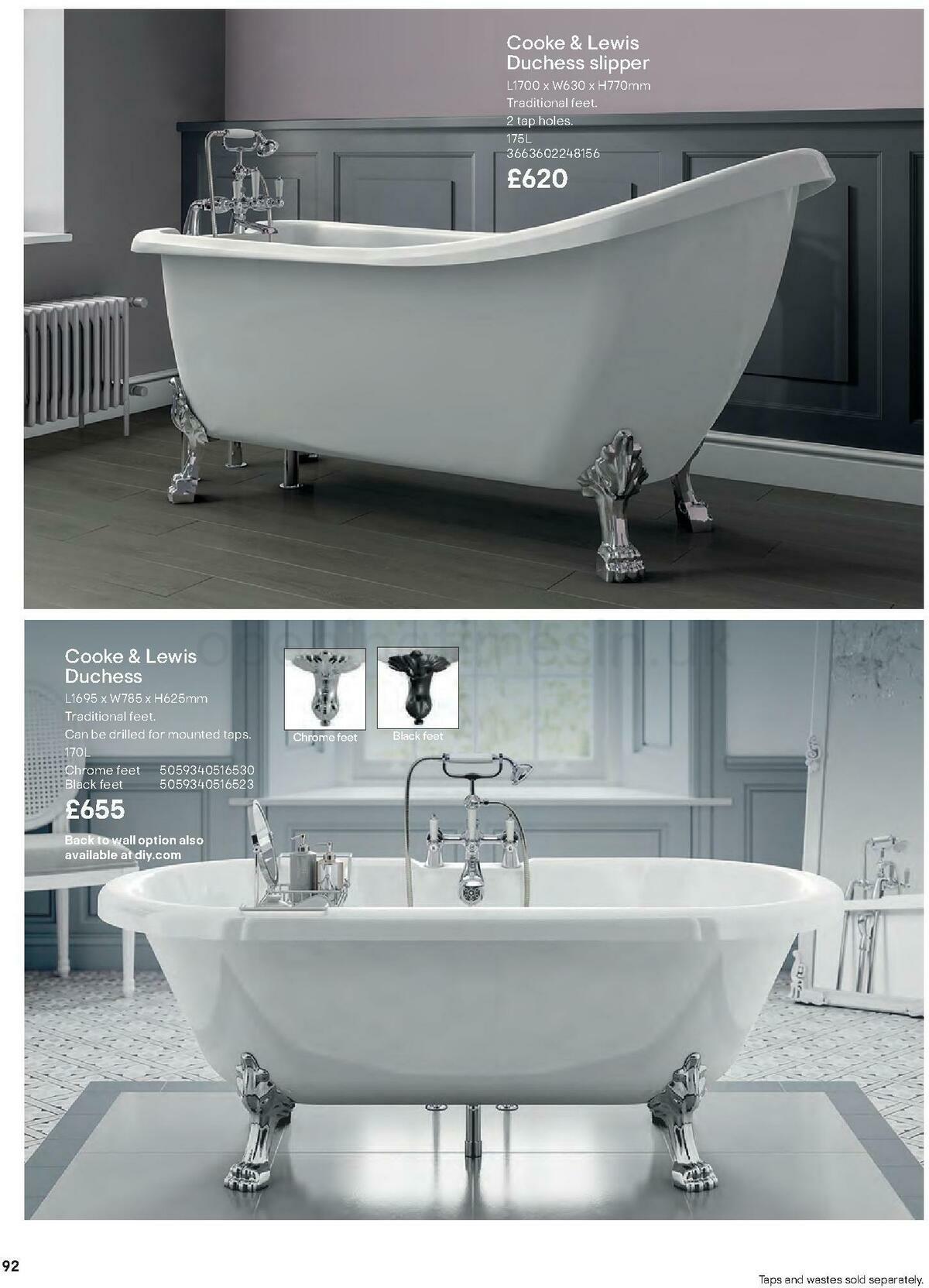 B&Q Bathrooms Offers from 27 June