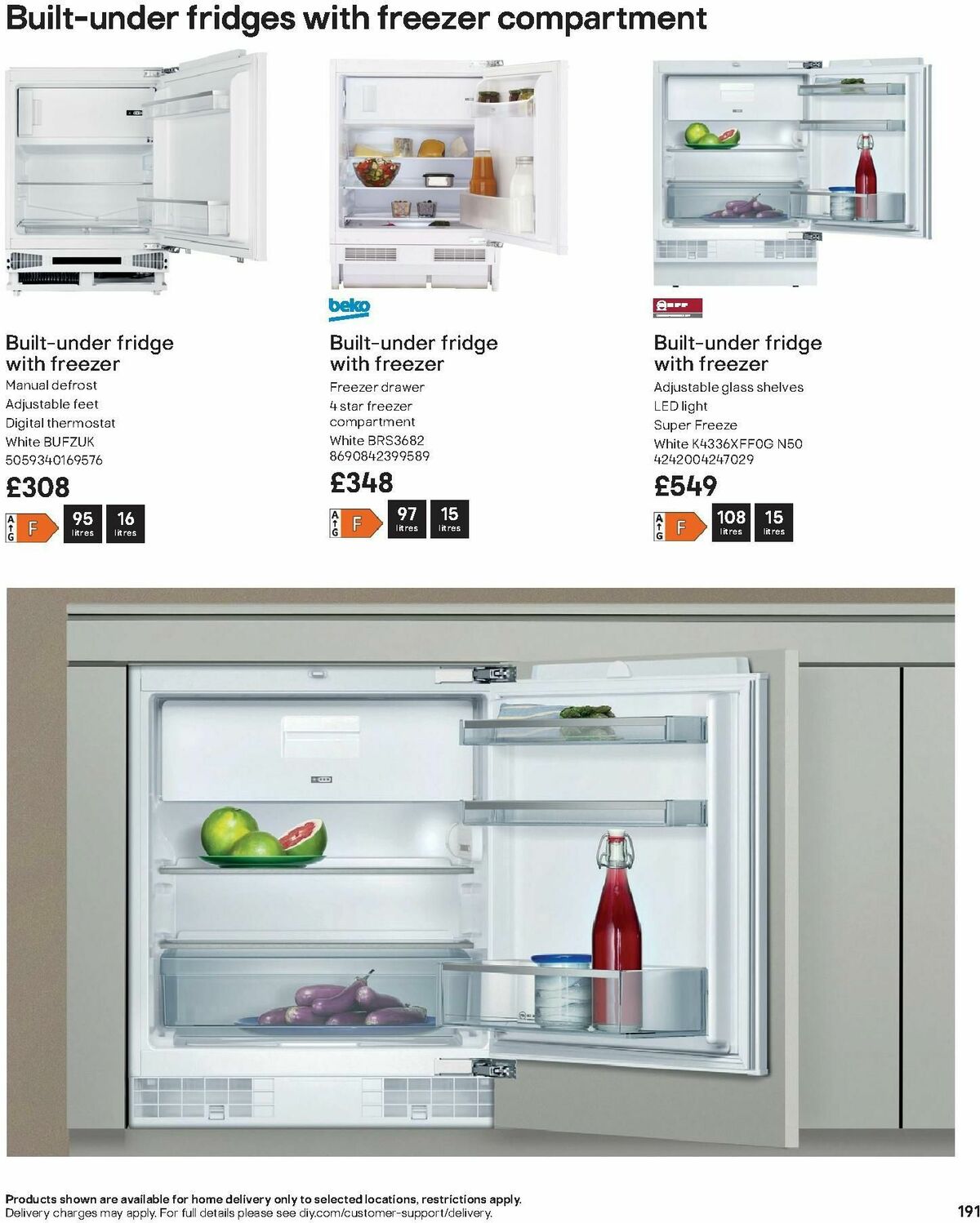 B&Q Kitchens Product & Cabinetry Guide Offers from 28 August