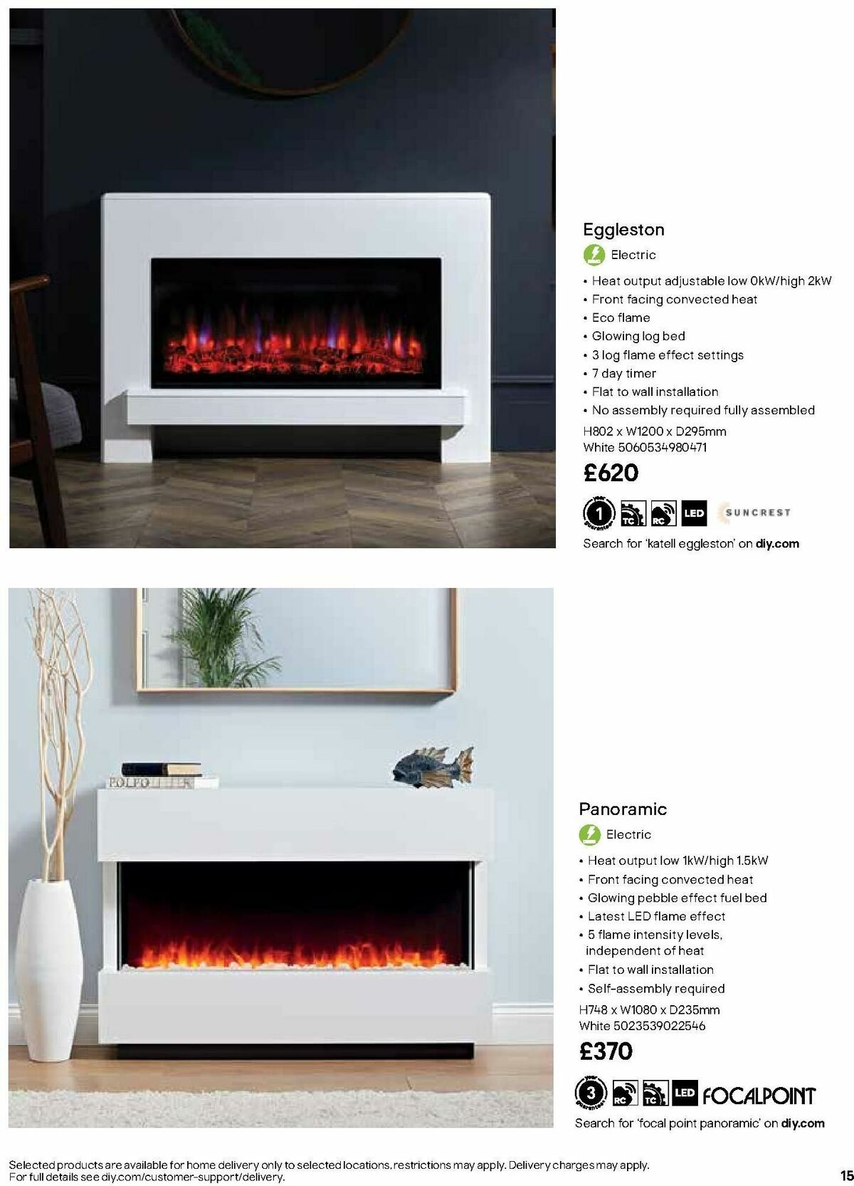 B&Q Fire Collections Offers from 15 October