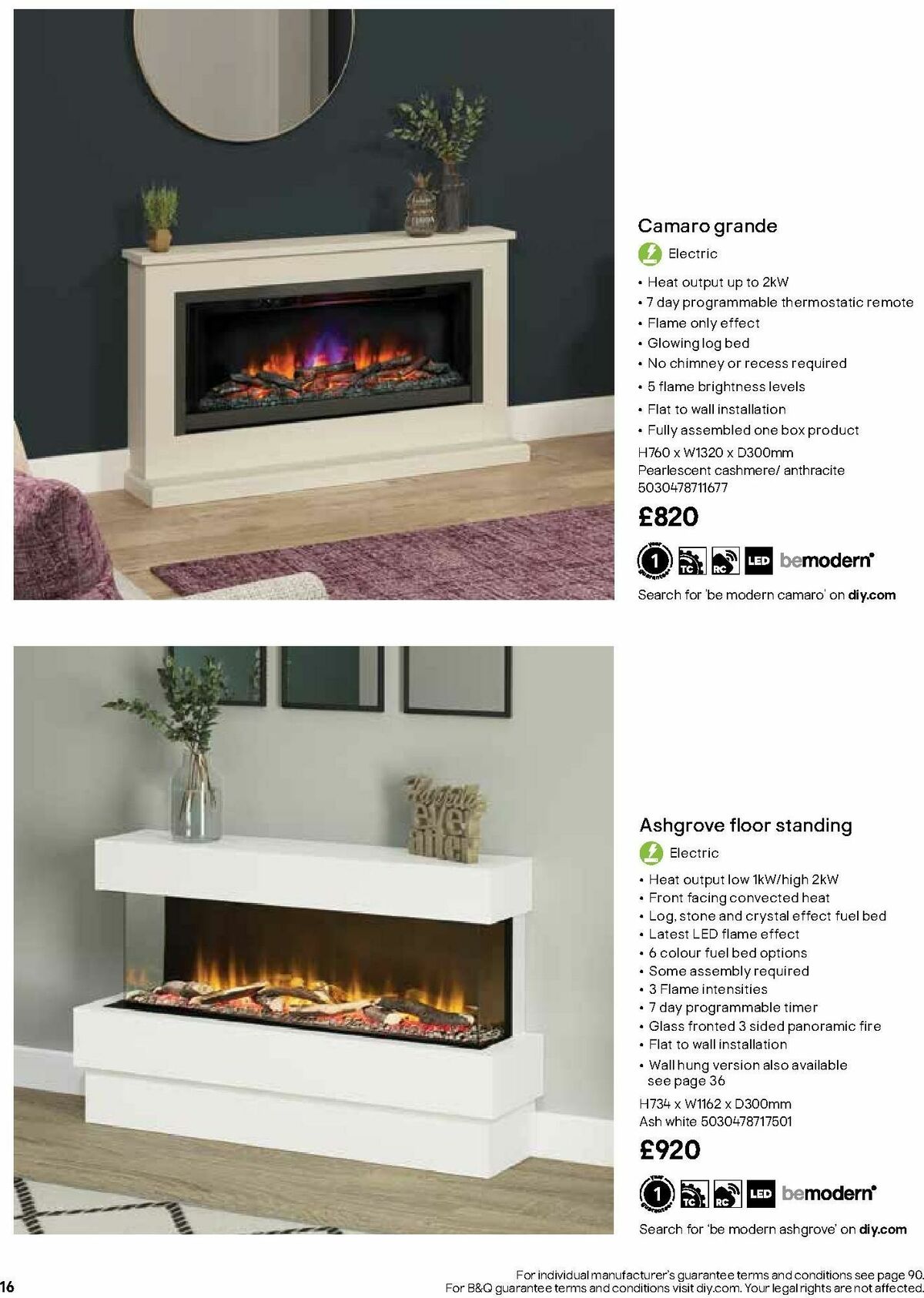 B&Q Fire Collections Offers from 15 October