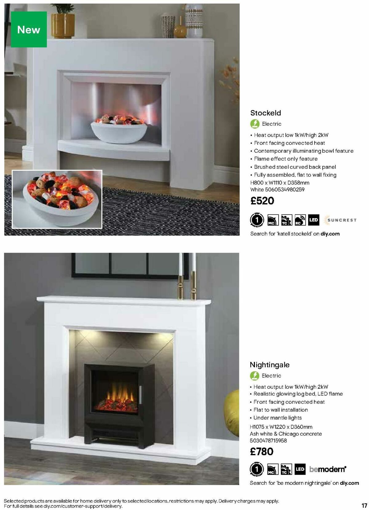 B&Q Fire Collections Offers from 15 October