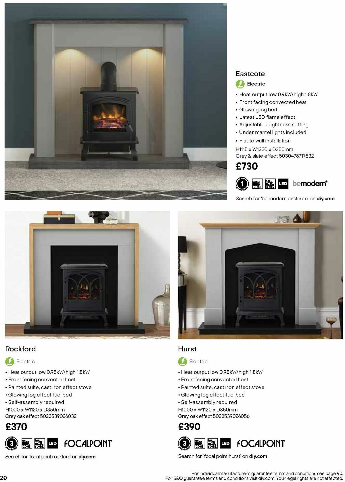 B&Q Fire Collections Offers from 15 October