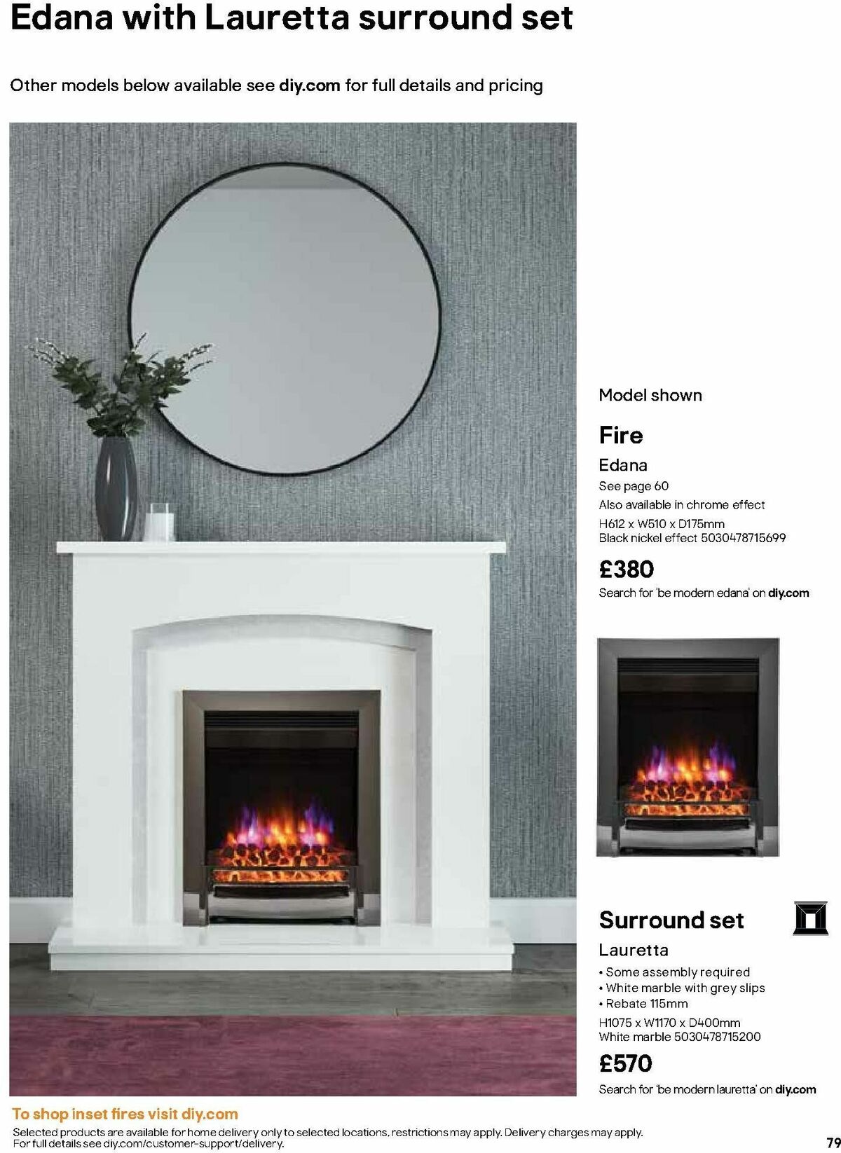 B&Q Fire Collections Offers from 15 October