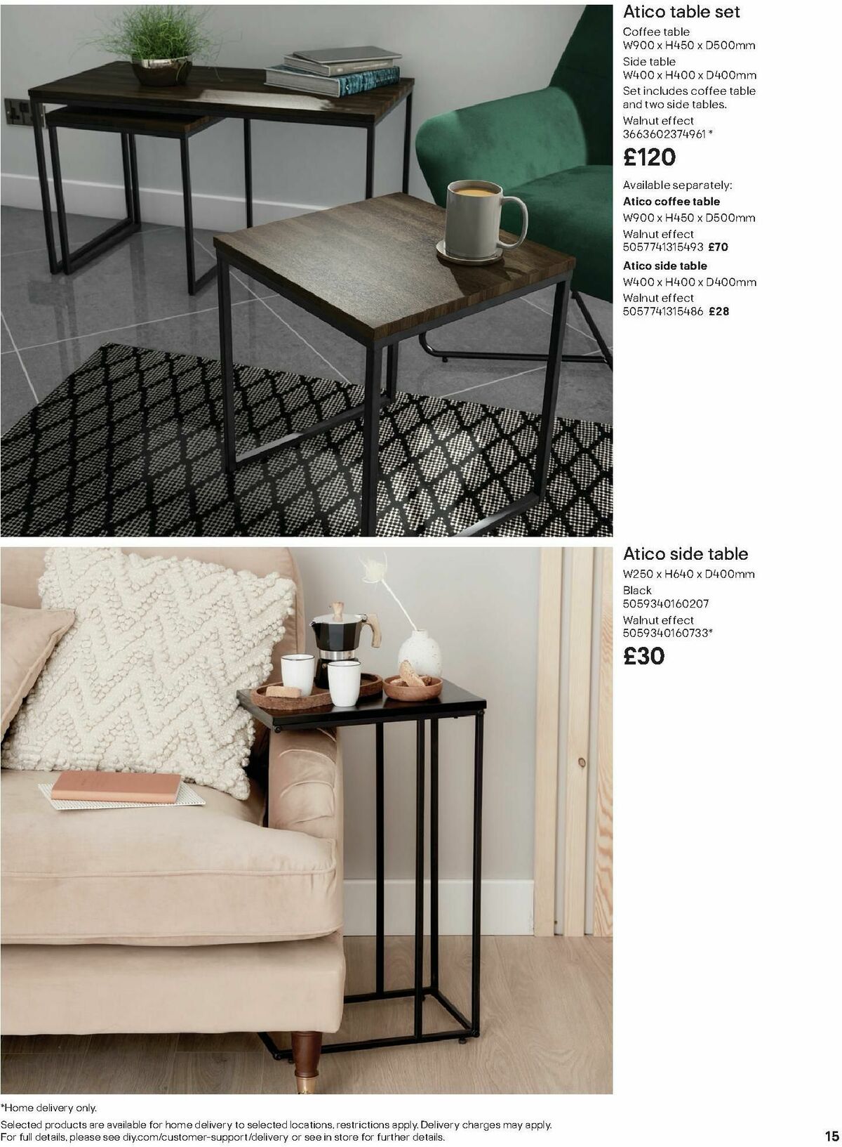 B&Q Freestanding Furniture Offers from 15 October