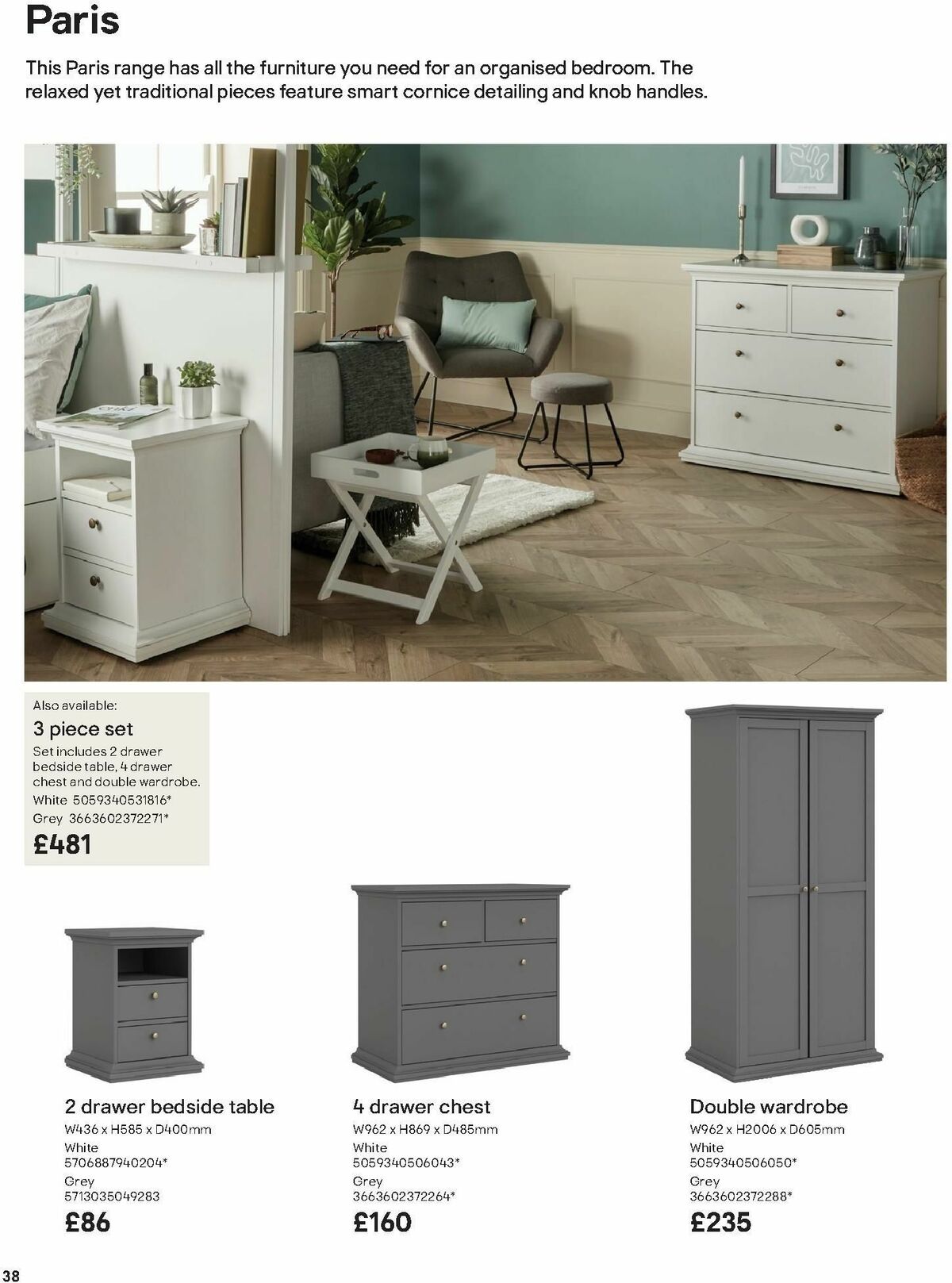 B&Q Freestanding Furniture Offers from 15 October