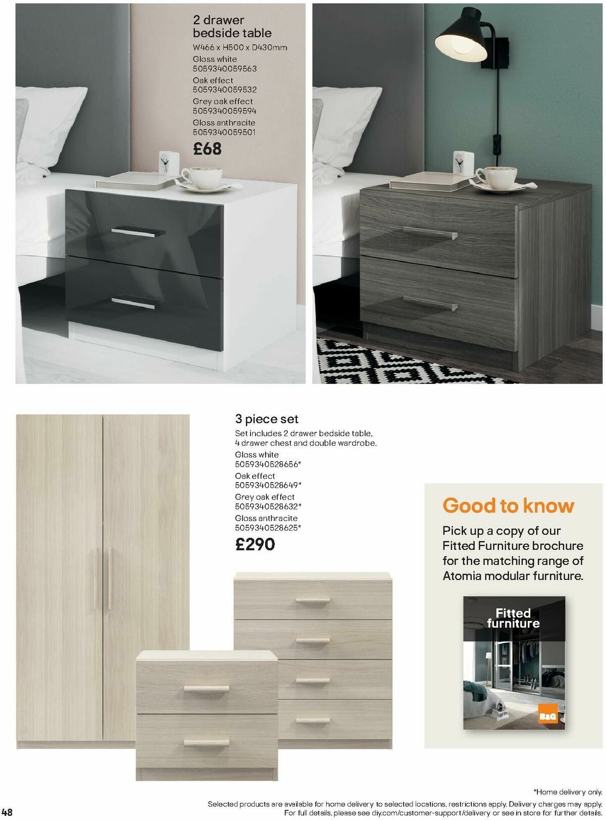 B&Q Freestanding Furniture Offers from 15 October