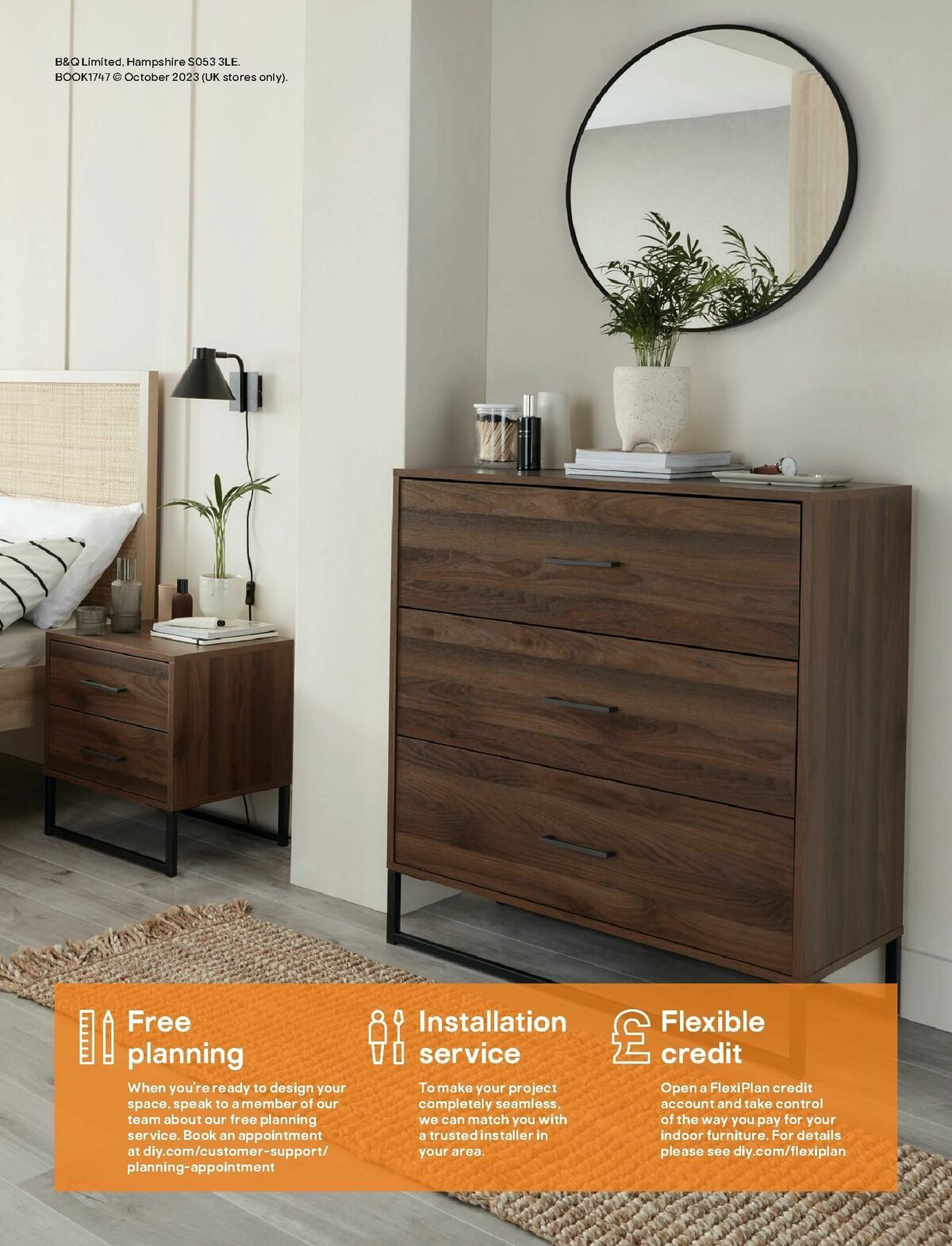 B&Q Freestanding Furniture Offers from 15 October