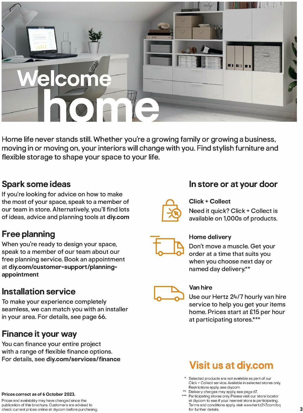 B&Q Indoor Furniture Offers from 1 October