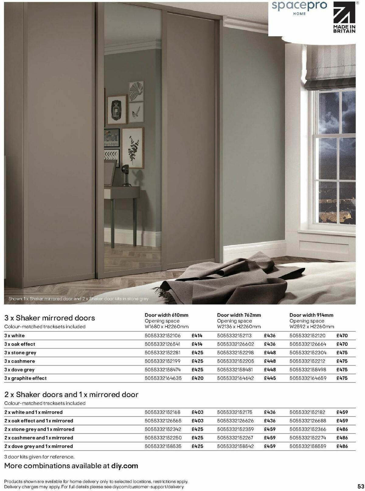 B&Q Indoor Furniture Offers from 1 October