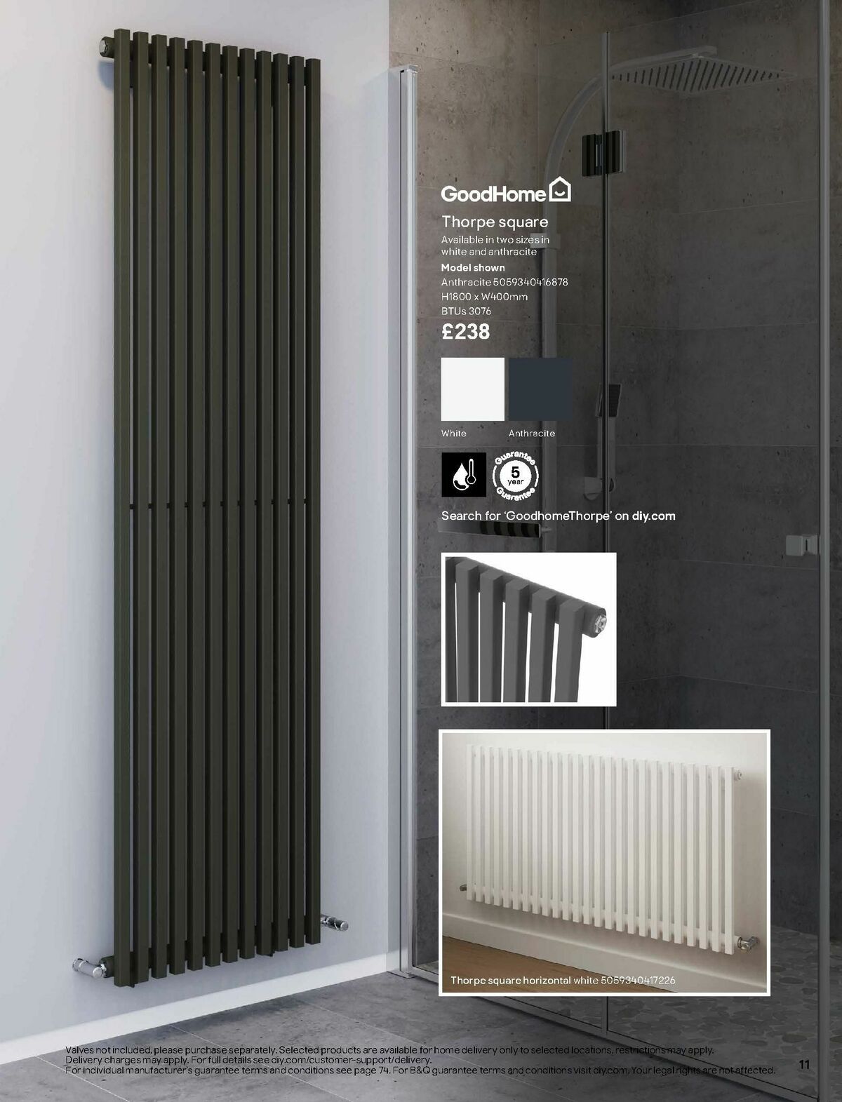 B&Q Radiator & Towel Warmer Collections Offers from 1 October