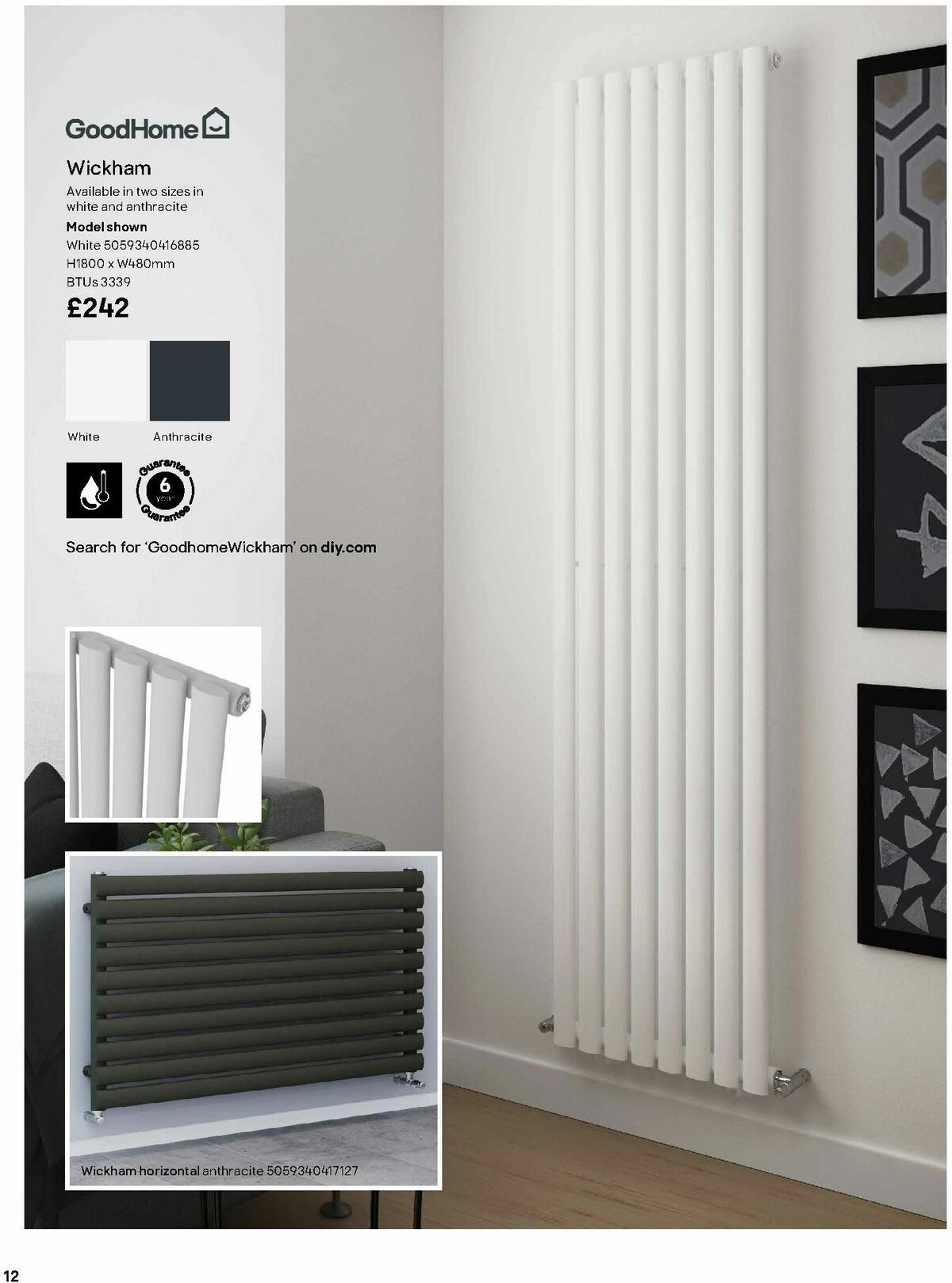 B&Q Radiator & Towel Warmer Collections Offers from 1 October