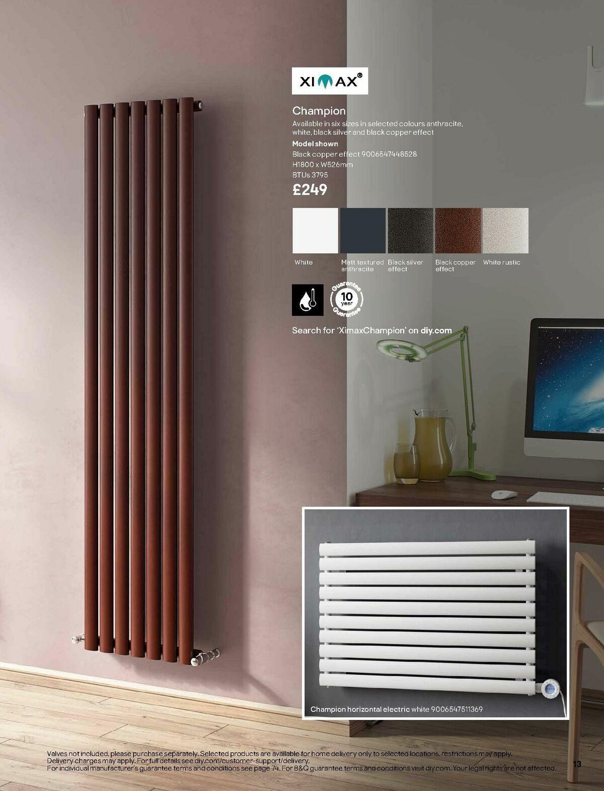 B&Q Radiator & Towel Warmer Collections Offers from 1 October