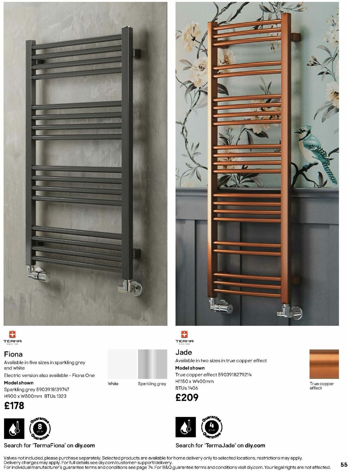 B&Q Radiator & Towel Warmer Collections Offers from 1 October