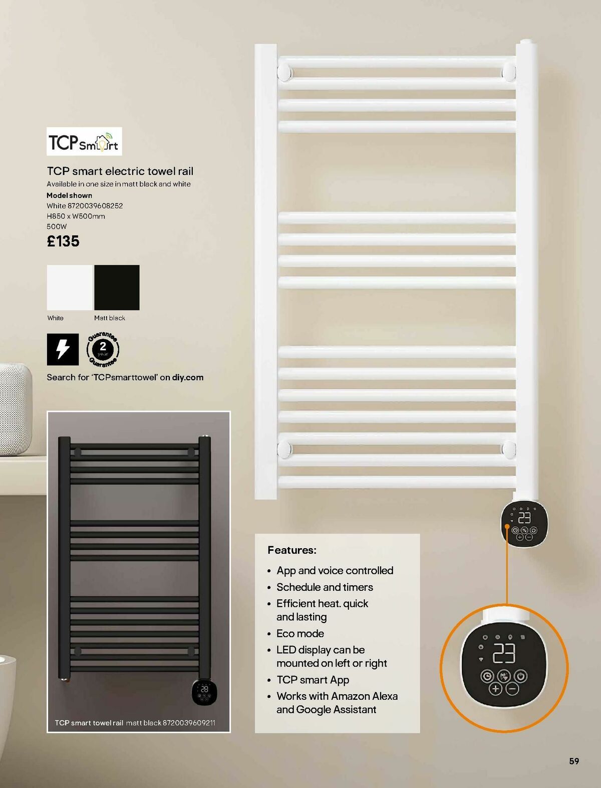B&Q Radiator & Towel Warmer Collections Offers from 1 October