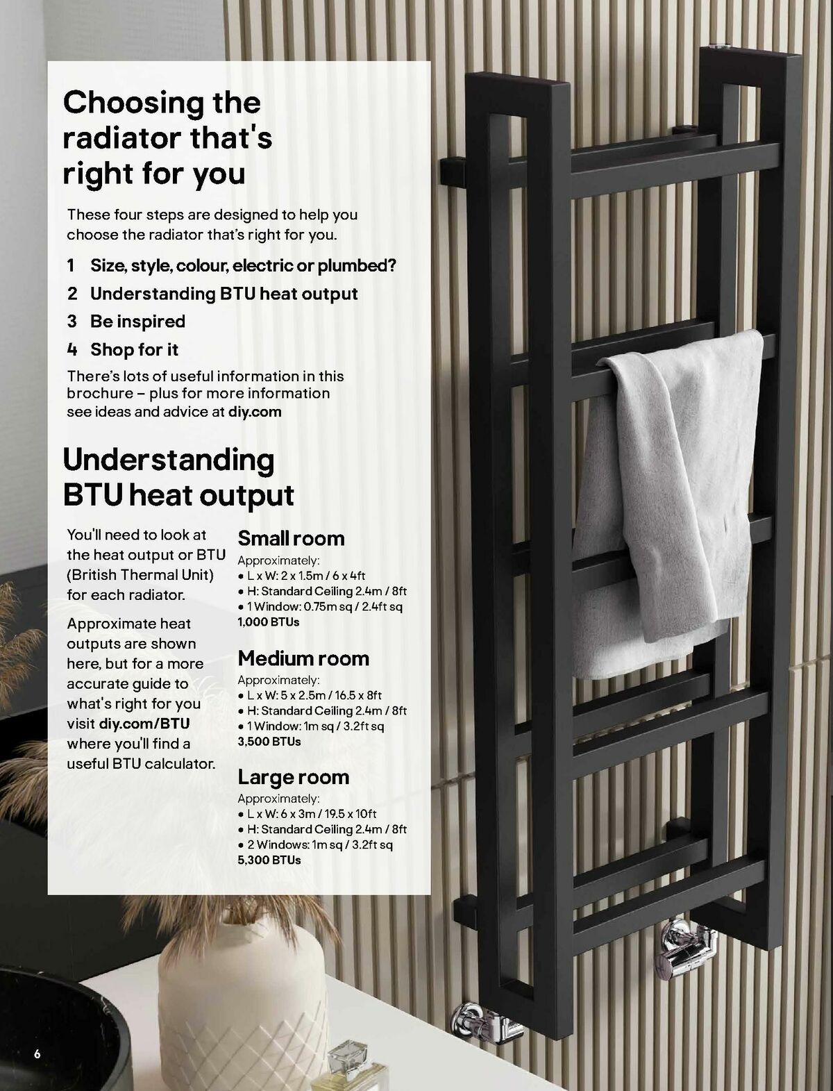 B&Q Radiator & Towel Warmer Collections Offers from 1 October