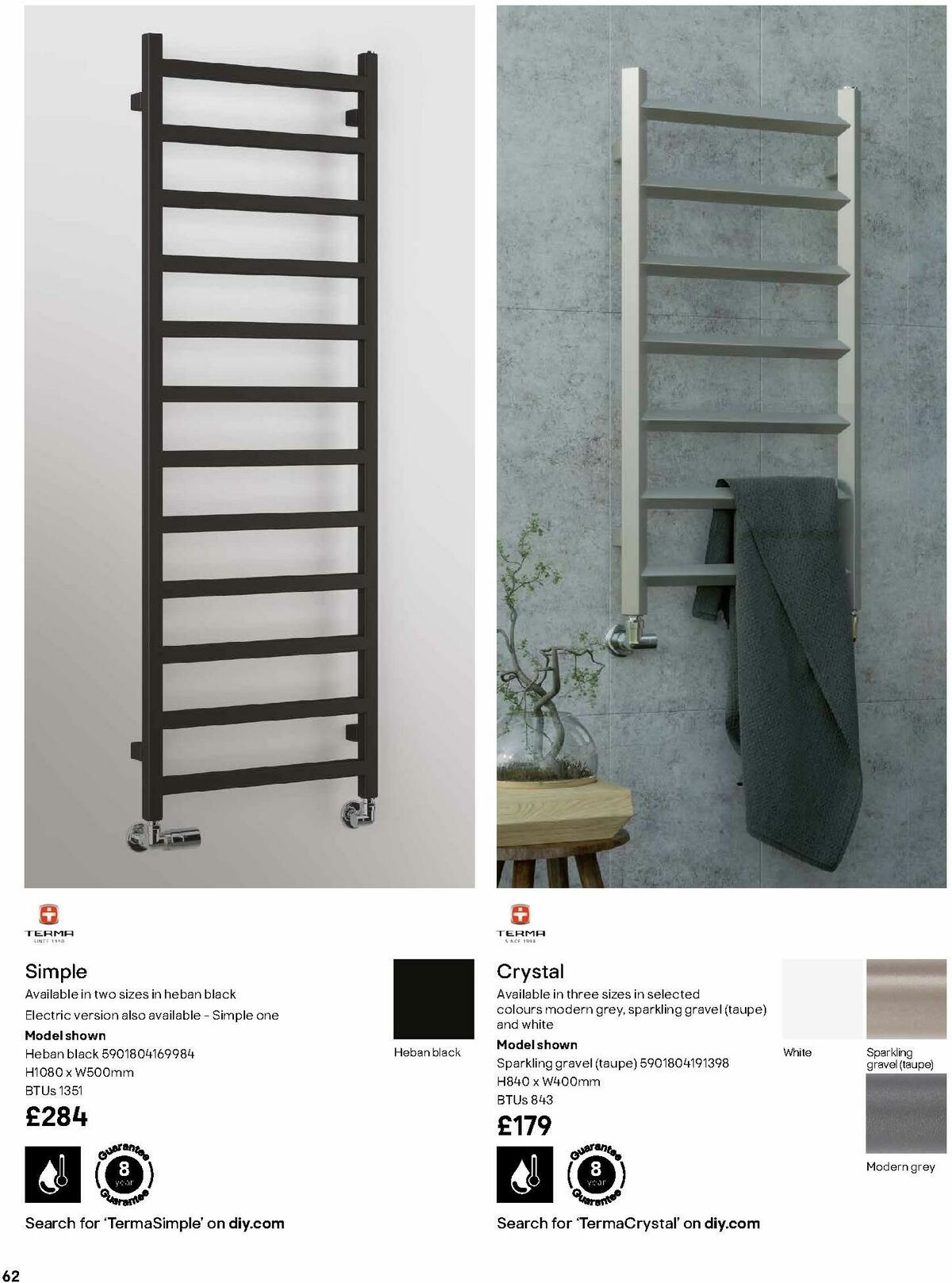 B&Q Radiator & Towel Warmer Collections Offers from 1 October