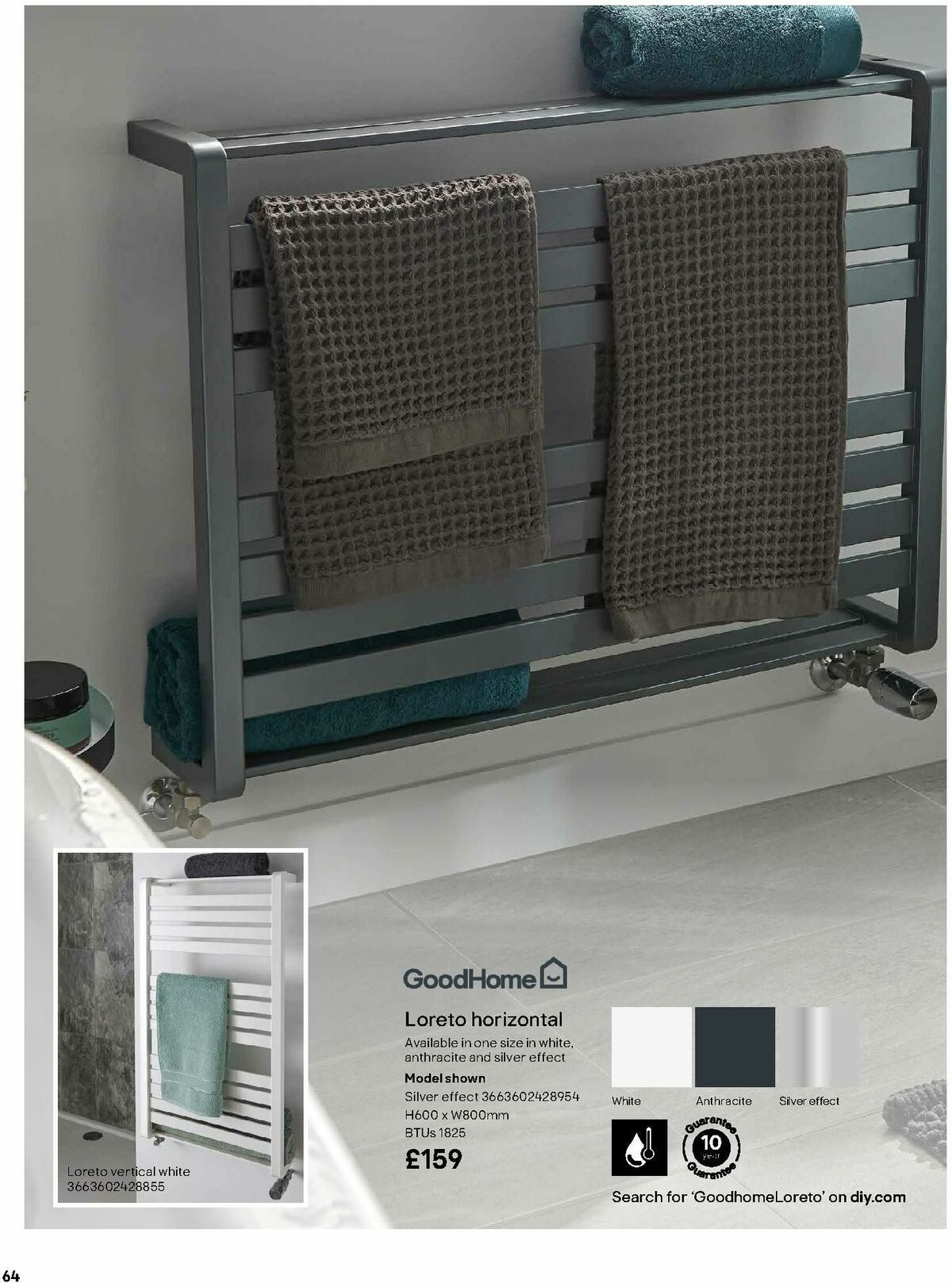 B&Q Radiator & Towel Warmer Collections Offers from 1 October