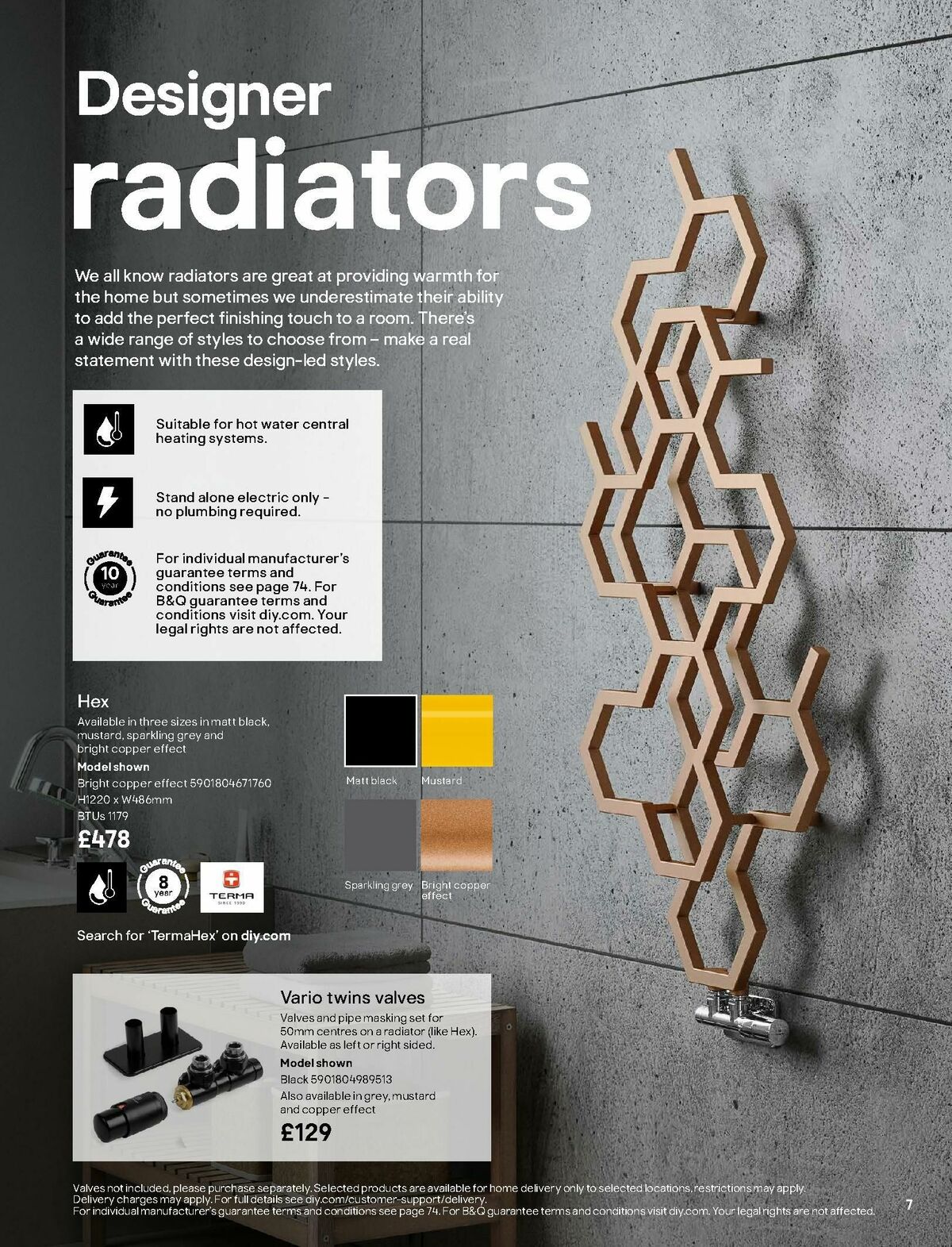 B&Q Radiator & Towel Warmer Collections Offers from 1 October