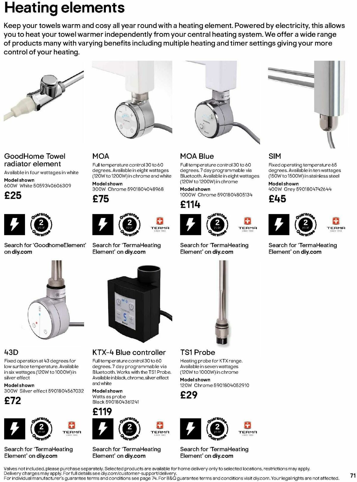 B&Q Radiator & Towel Warmer Collections Offers from 1 October