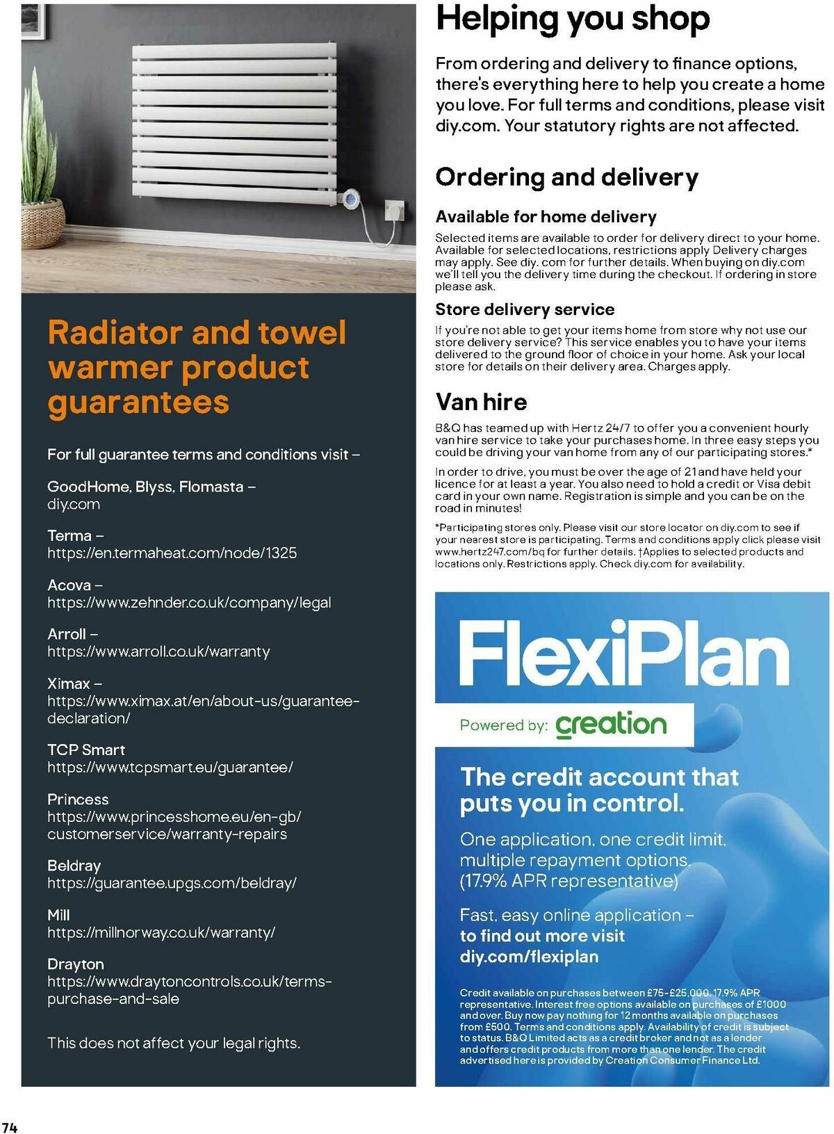 B&Q Radiator & Towel Warmer Collections Offers from 1 October