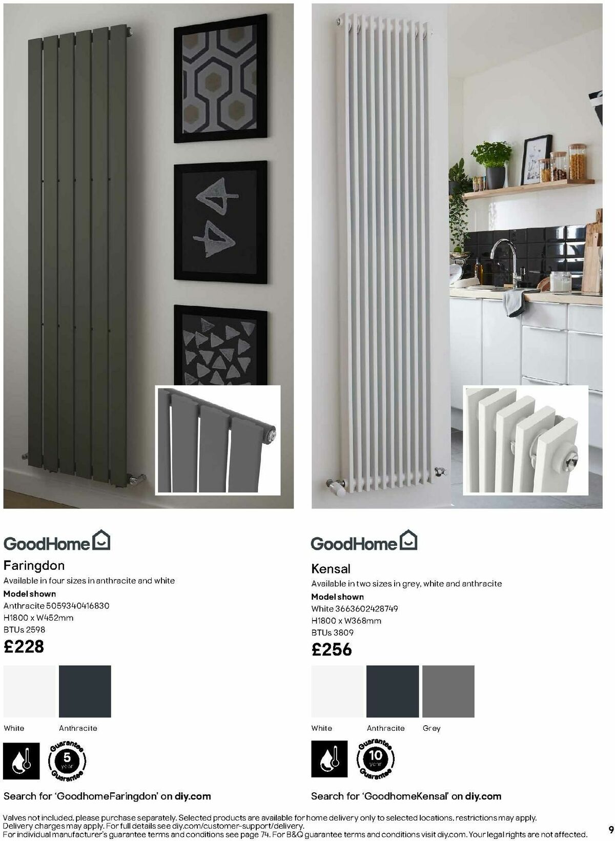 B&Q Radiator & Towel Warmer Collections Offers from 1 October