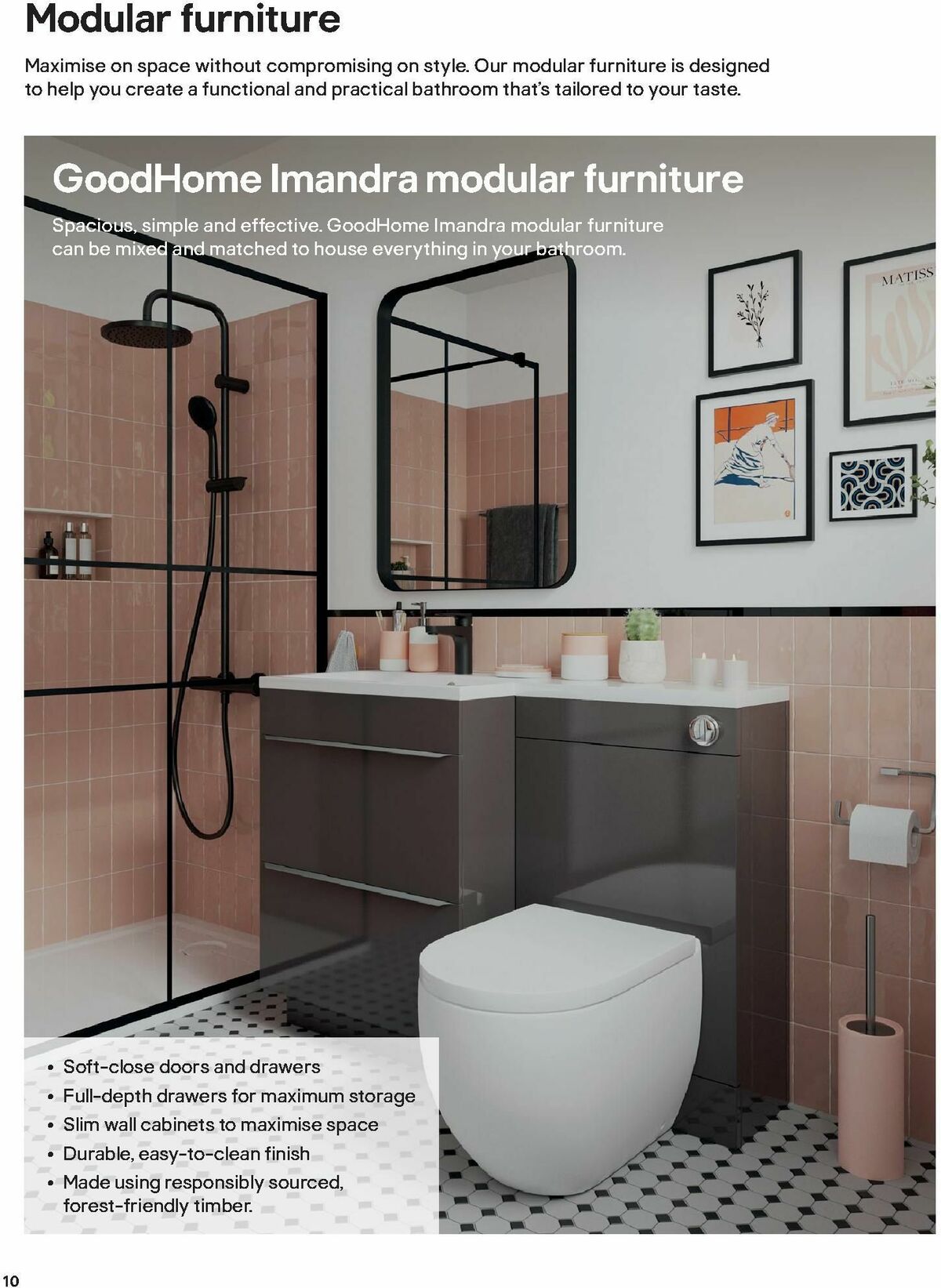 B&Q Bathroom Collections Offers from 1 October