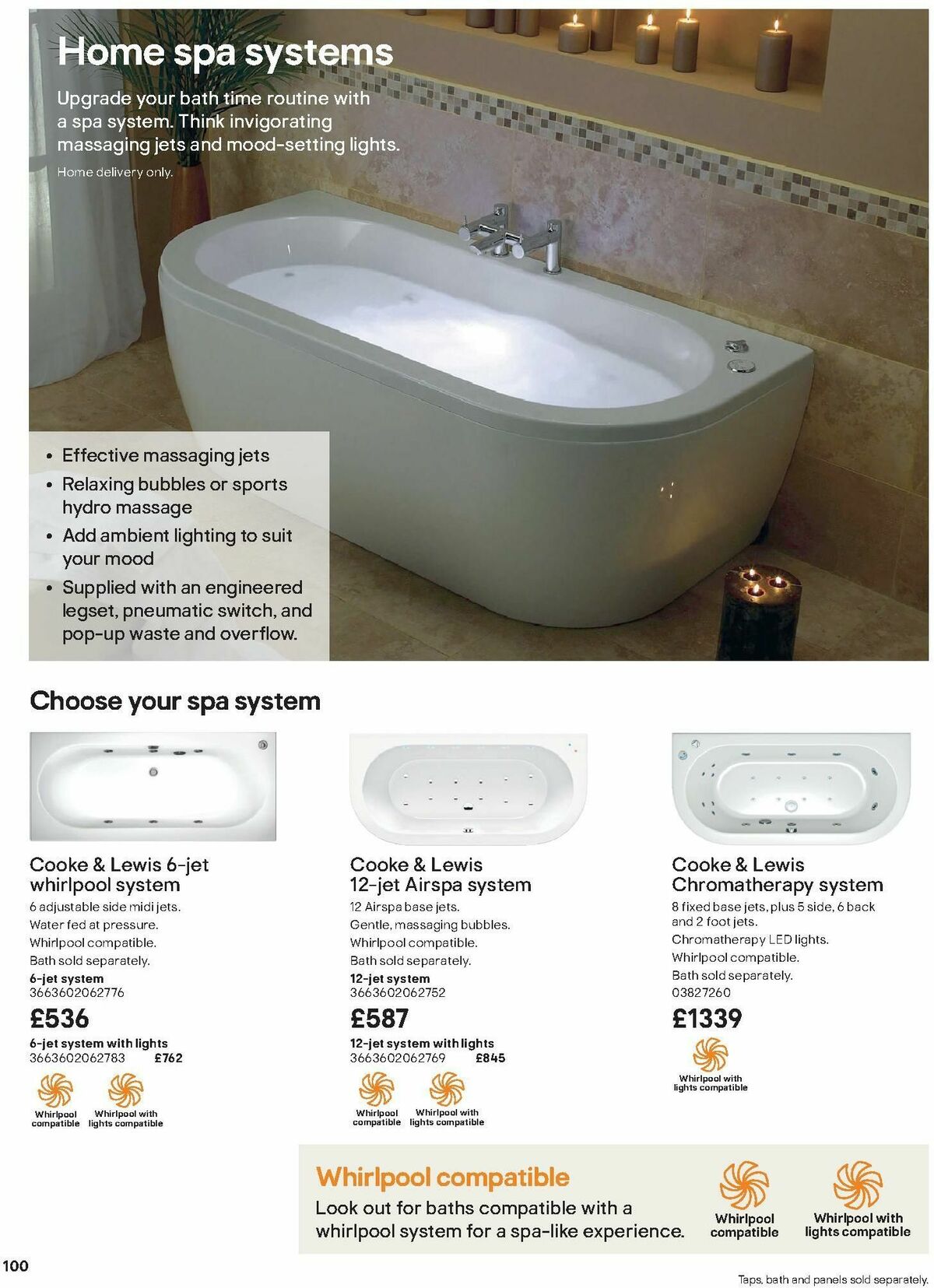 B&Q Bathroom Collections Offers from 1 October