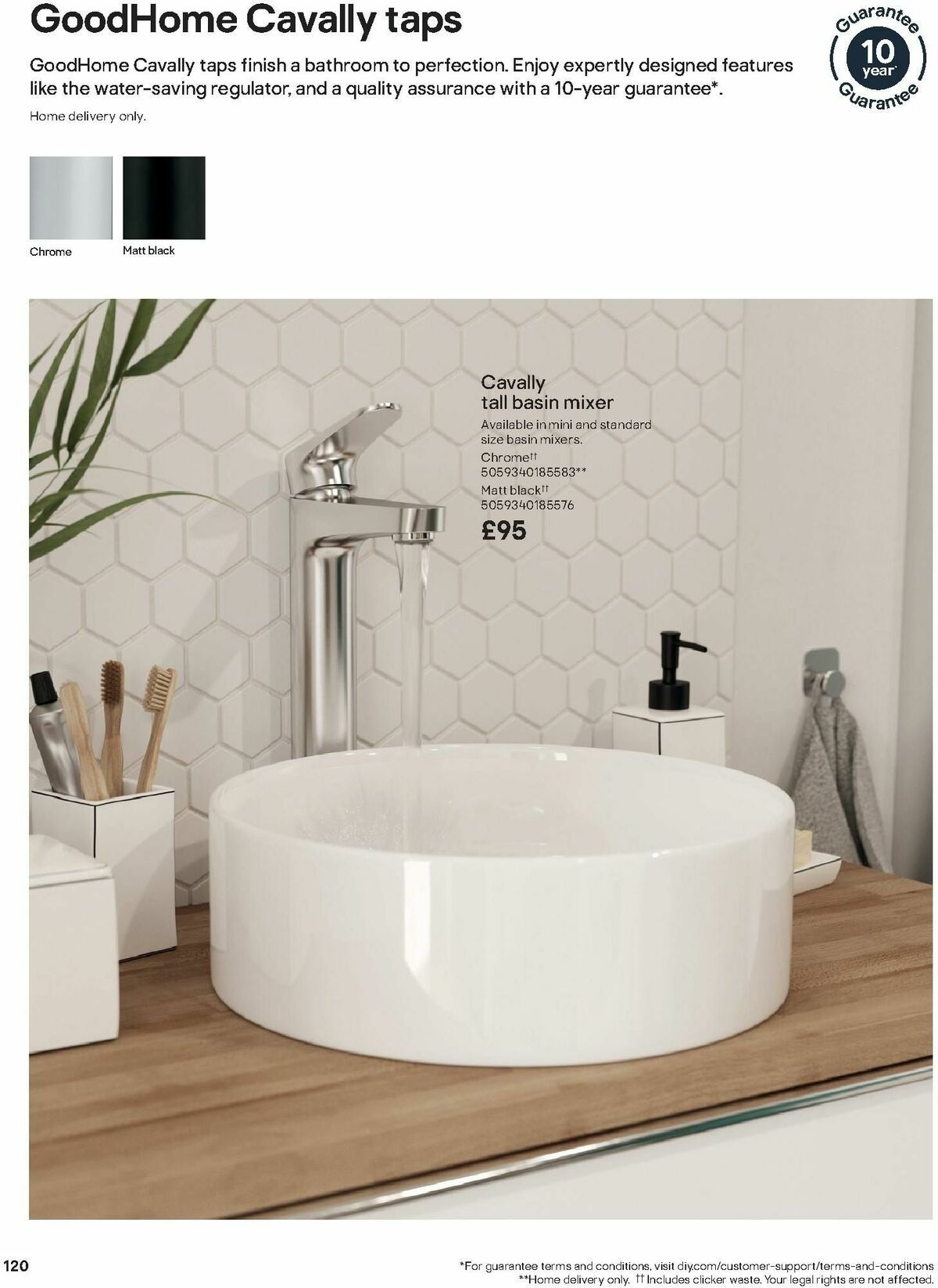 B&Q Bathroom Collections Offers from 1 October