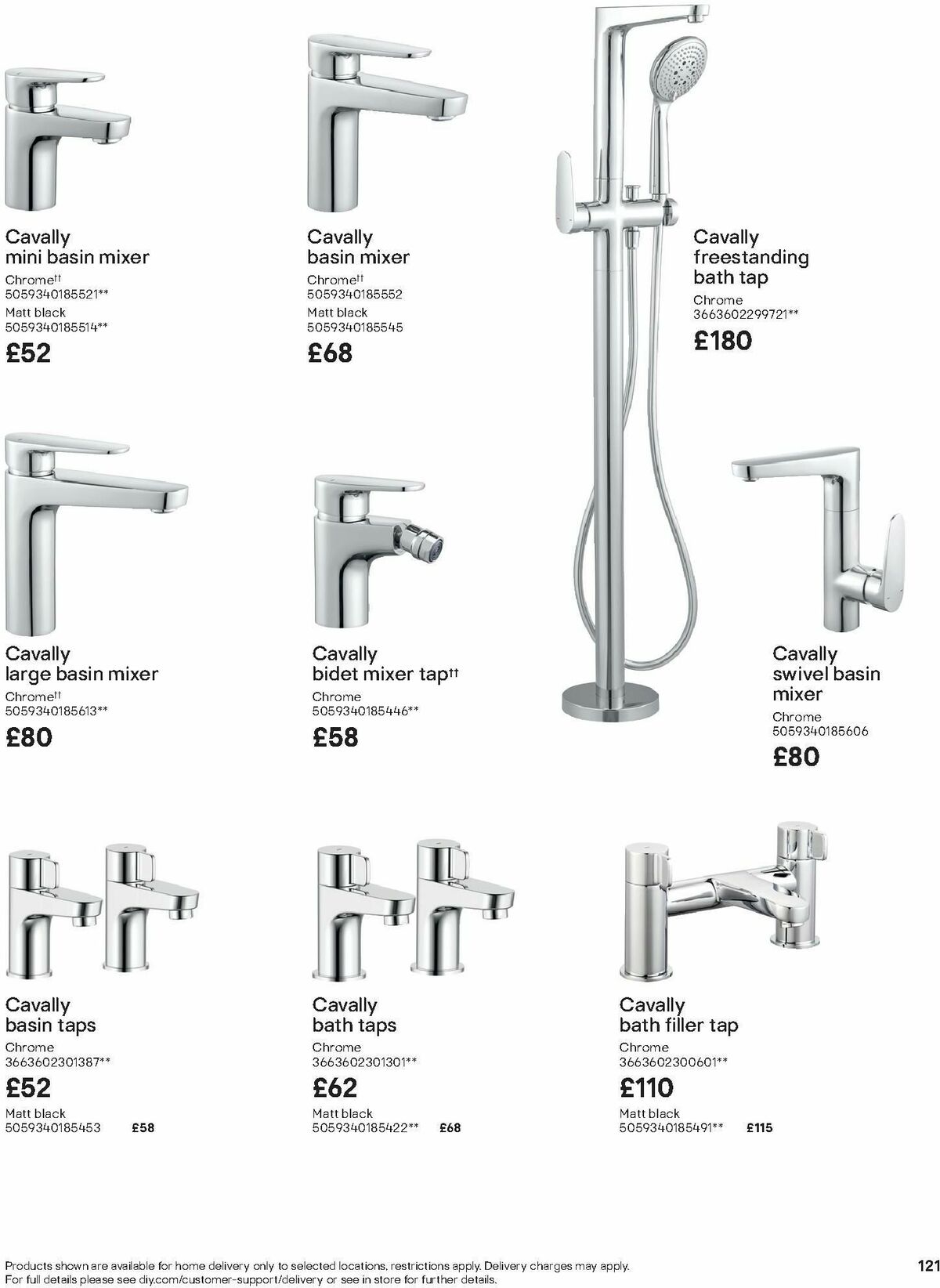B&Q Bathroom Collections Offers from 1 October
