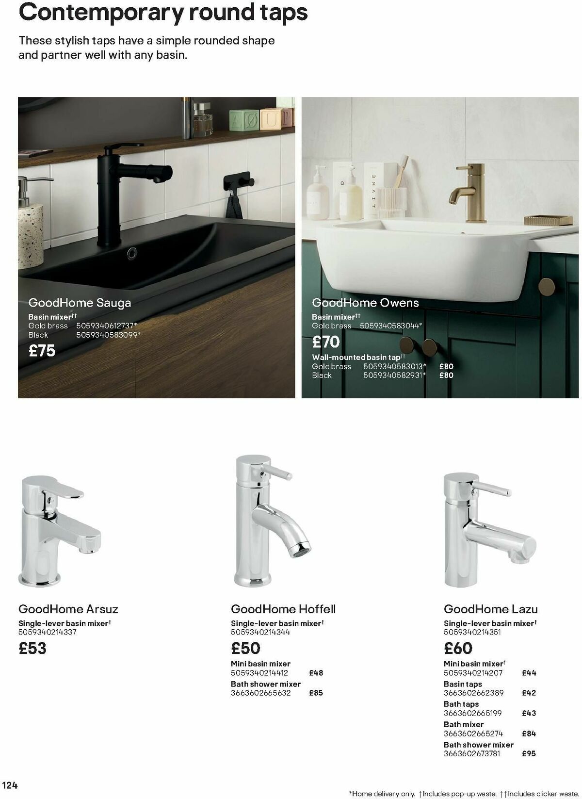 B&Q Bathroom Collections Offers from 1 October