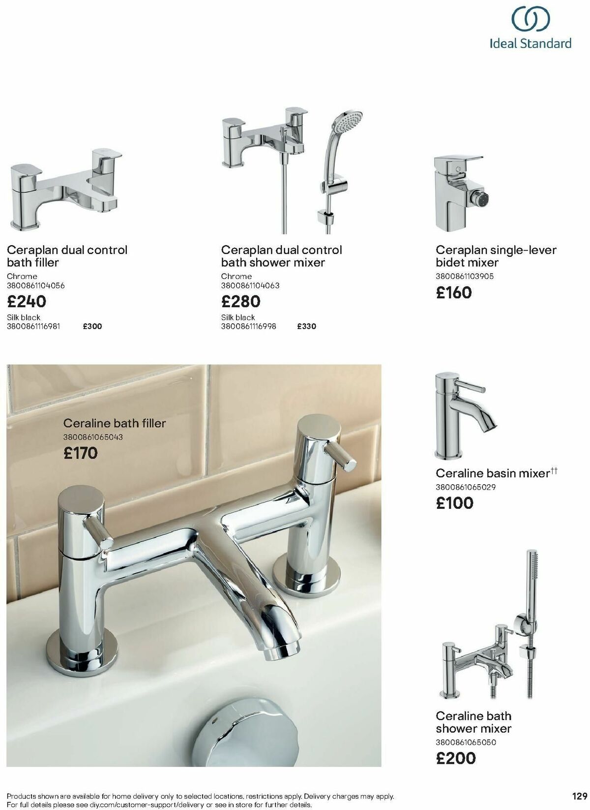 B&Q Bathroom Collections Offers from 1 October