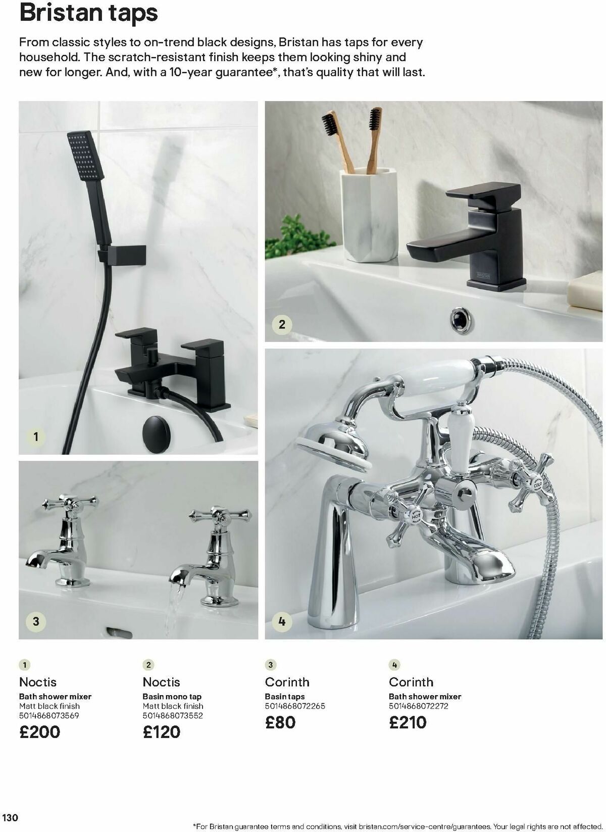 B&Q Bathroom Collections Offers from 1 October