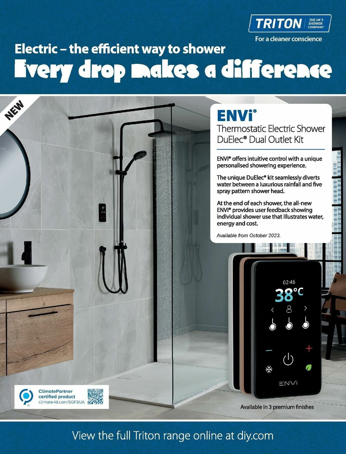 B&Q Bathroom Collections Offers from 1 October