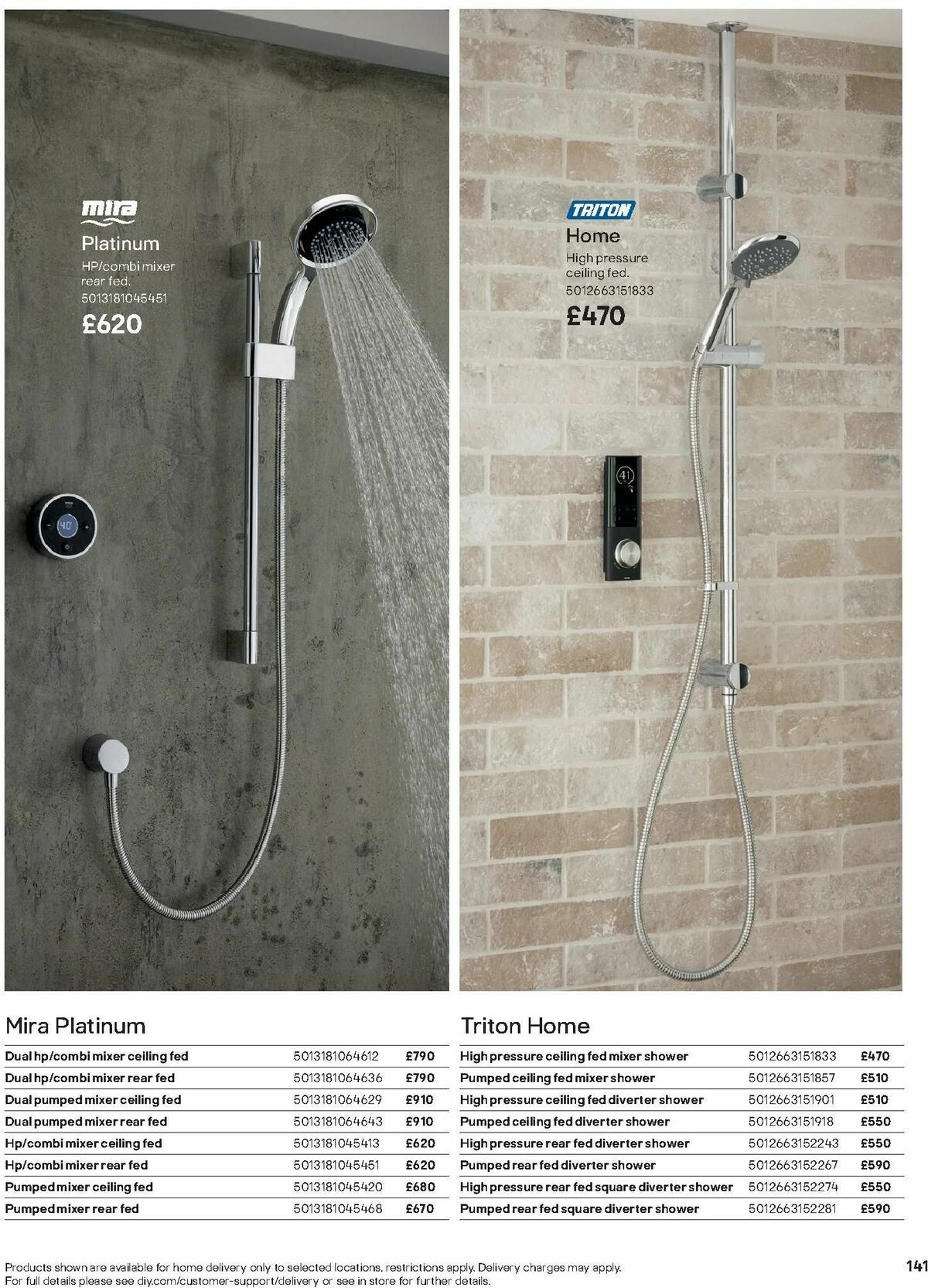 B&Q Bathroom Collections Offers from 1 October
