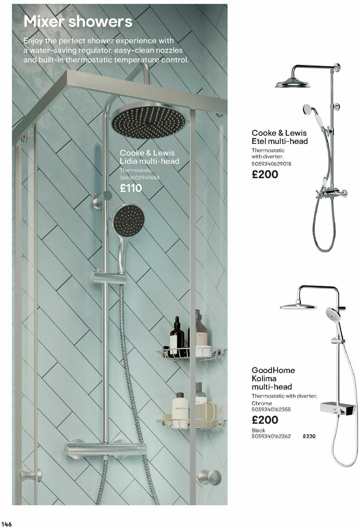 B&Q Bathroom Collections Offers from 1 October
