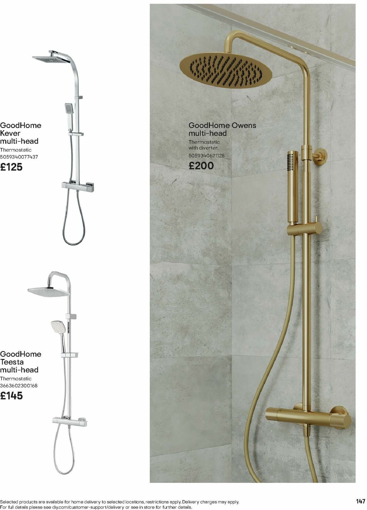B&Q Bathroom Collections Offers from 1 October