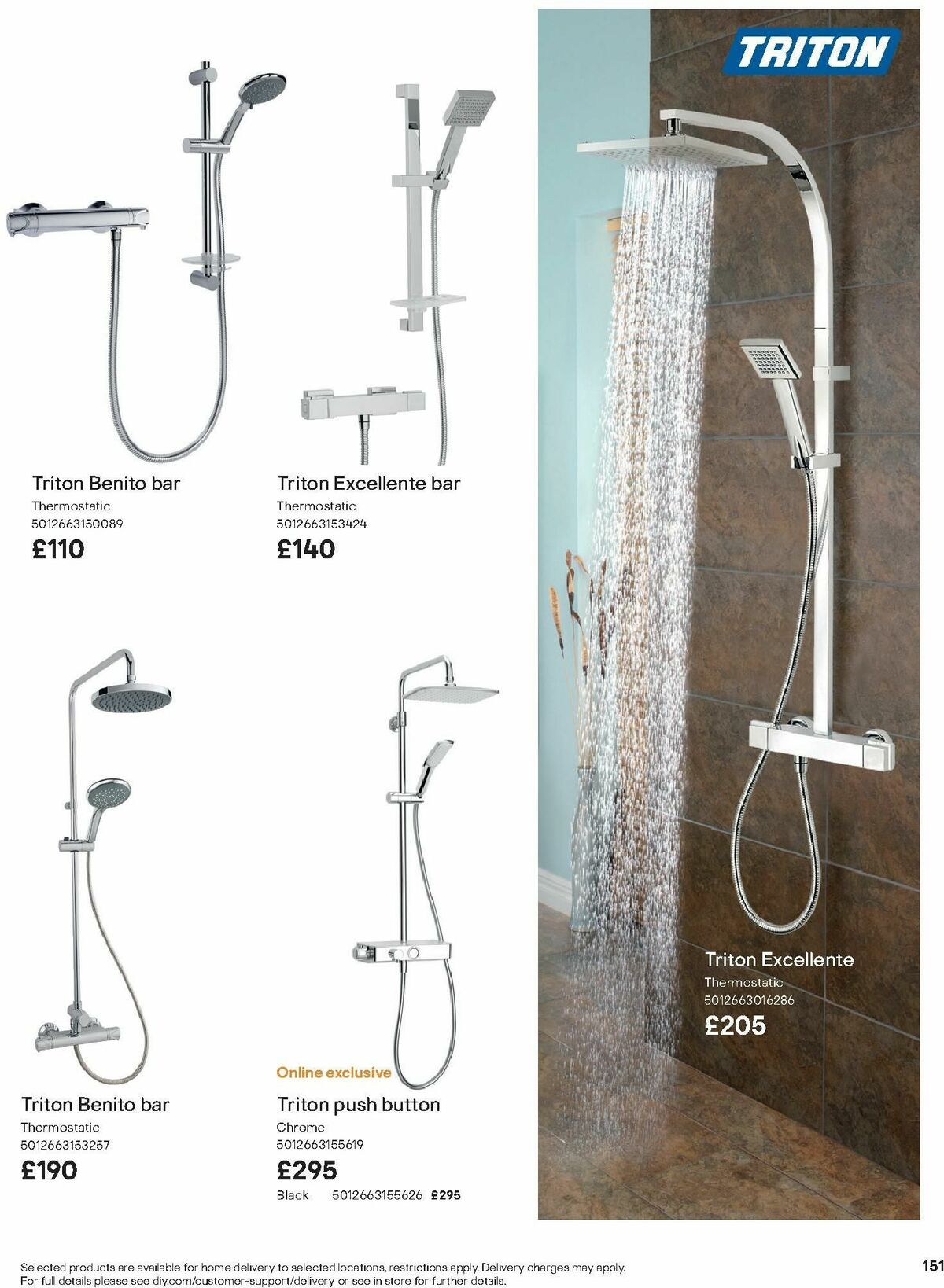 B&Q Bathroom Collections Offers from 1 October