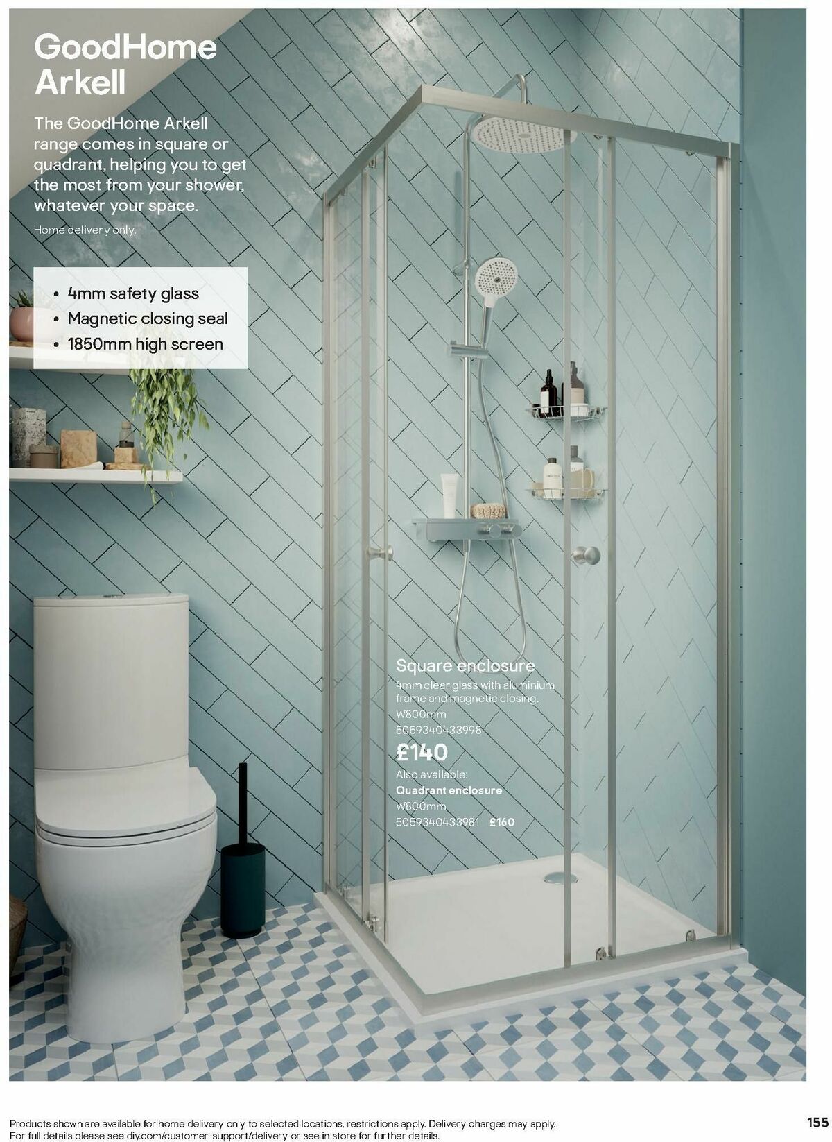 B&Q Bathroom Collections Offers from 1 October