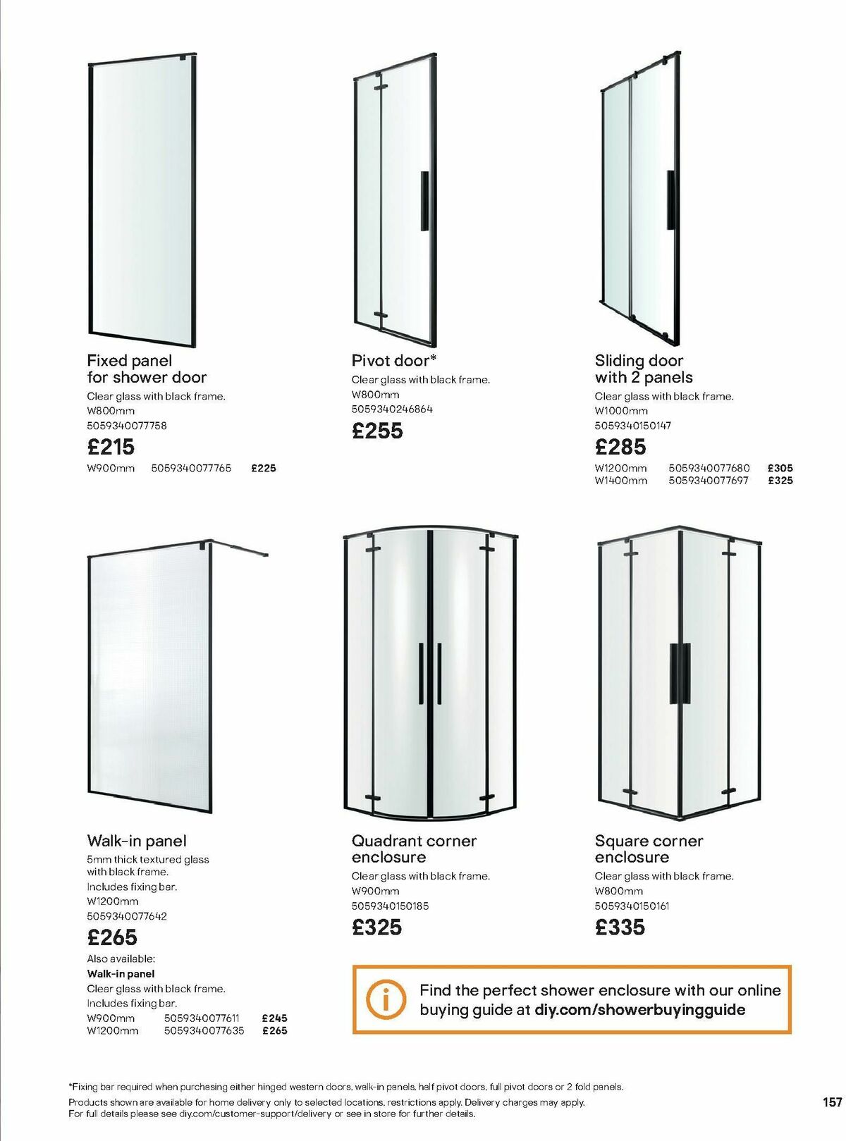 B&Q Bathroom Collections Offers from 1 October