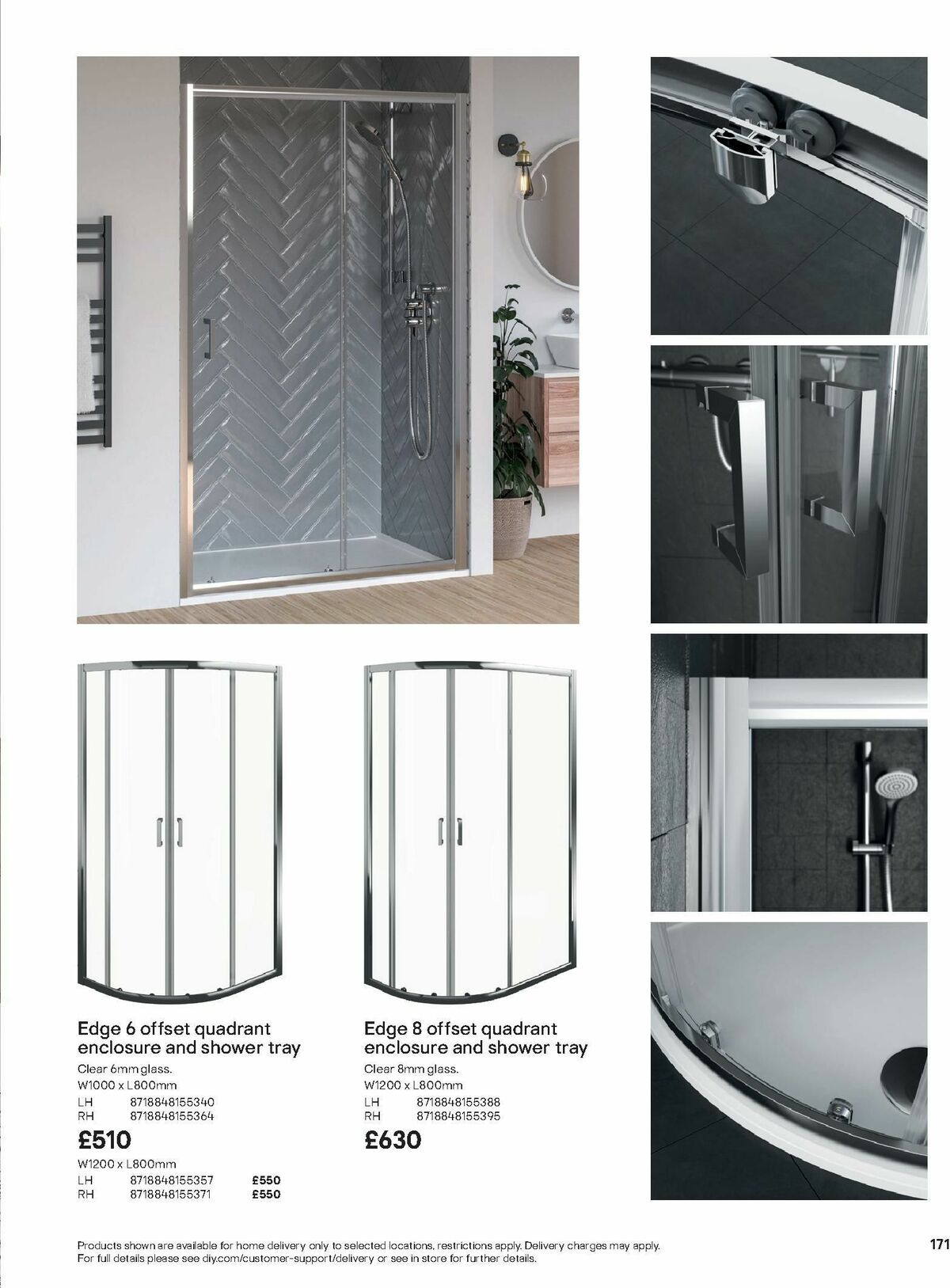 B&Q Bathroom Collections Offers from 1 October