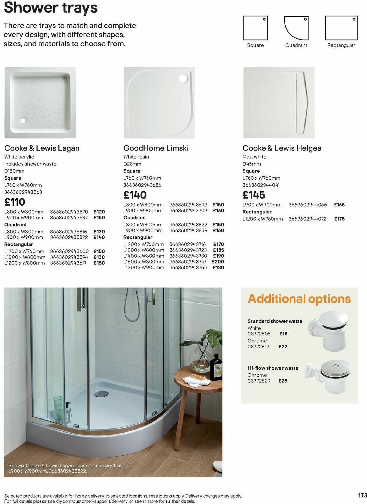 B&Q Bathroom Collections Offers from 1 October