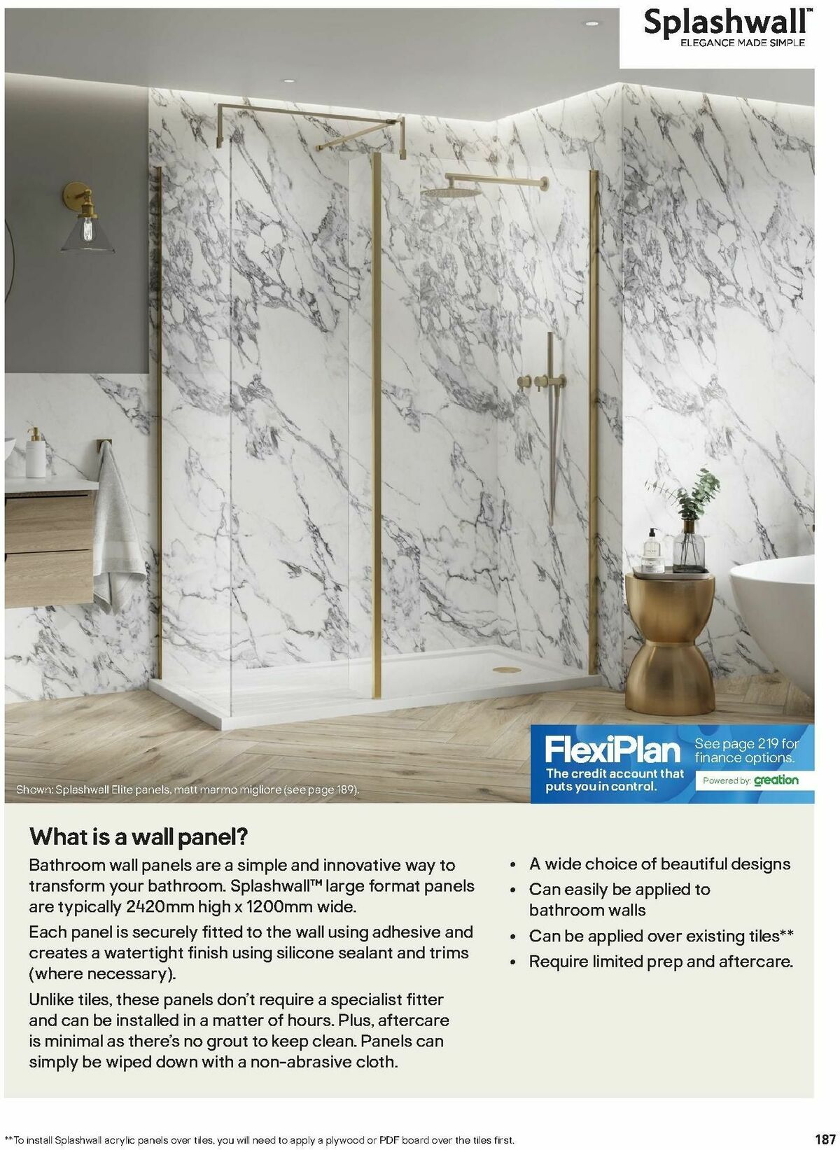B&Q Bathroom Collections Offers from 1 October