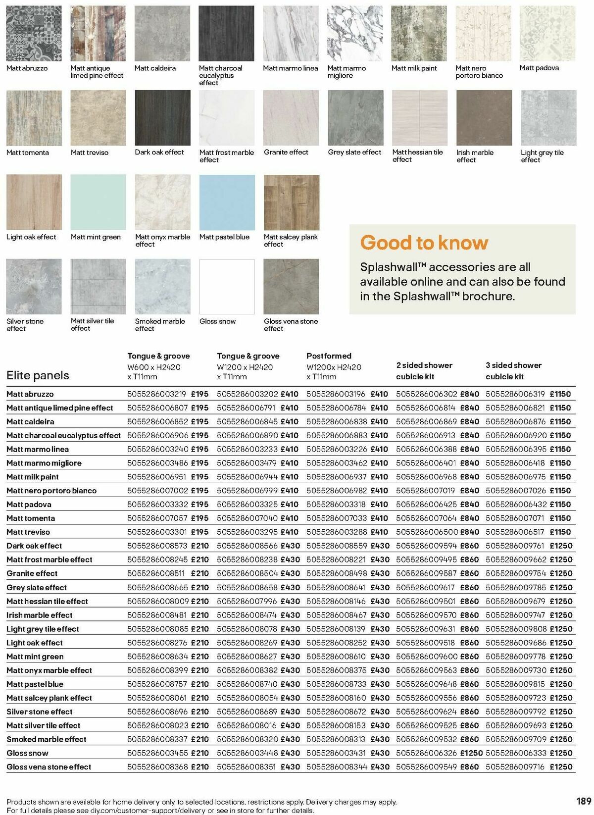 B&Q Bathroom Collections Offers from 1 October