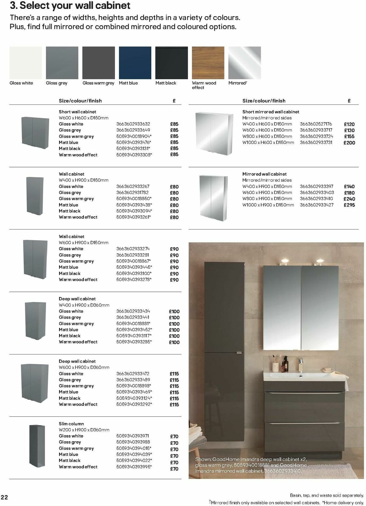 B&Q Bathroom Collections Offers from 1 October