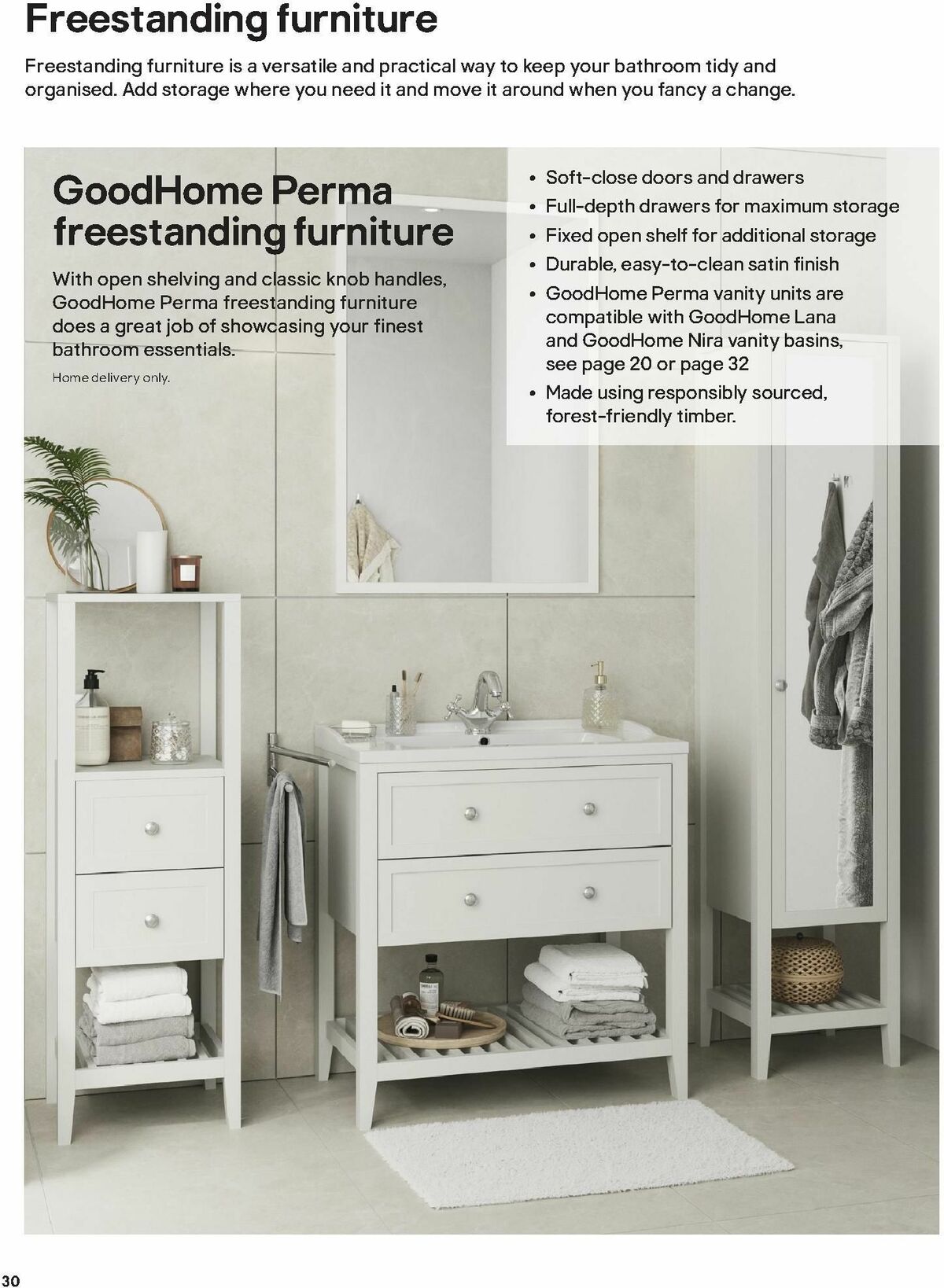 B&Q Bathroom Collections Offers from 1 October