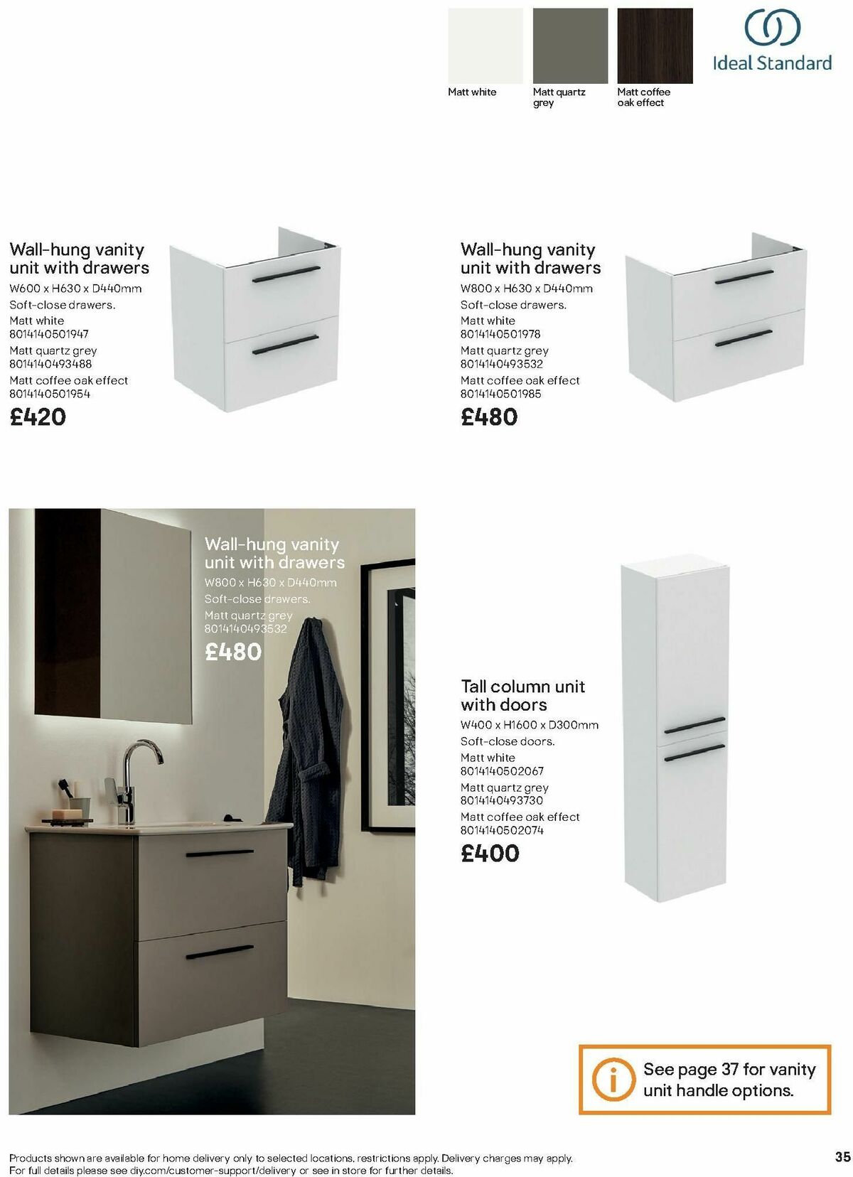 B&Q Bathroom Collections Offers from 1 October