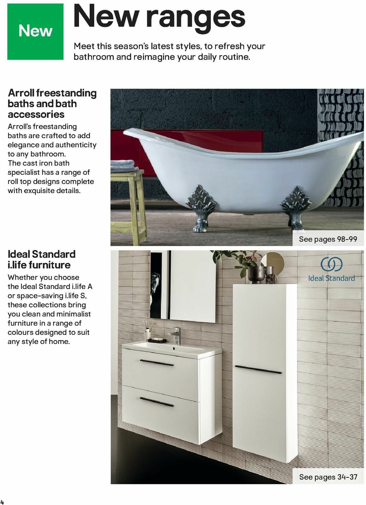 B&Q Bathroom Collections Offers from 1 October